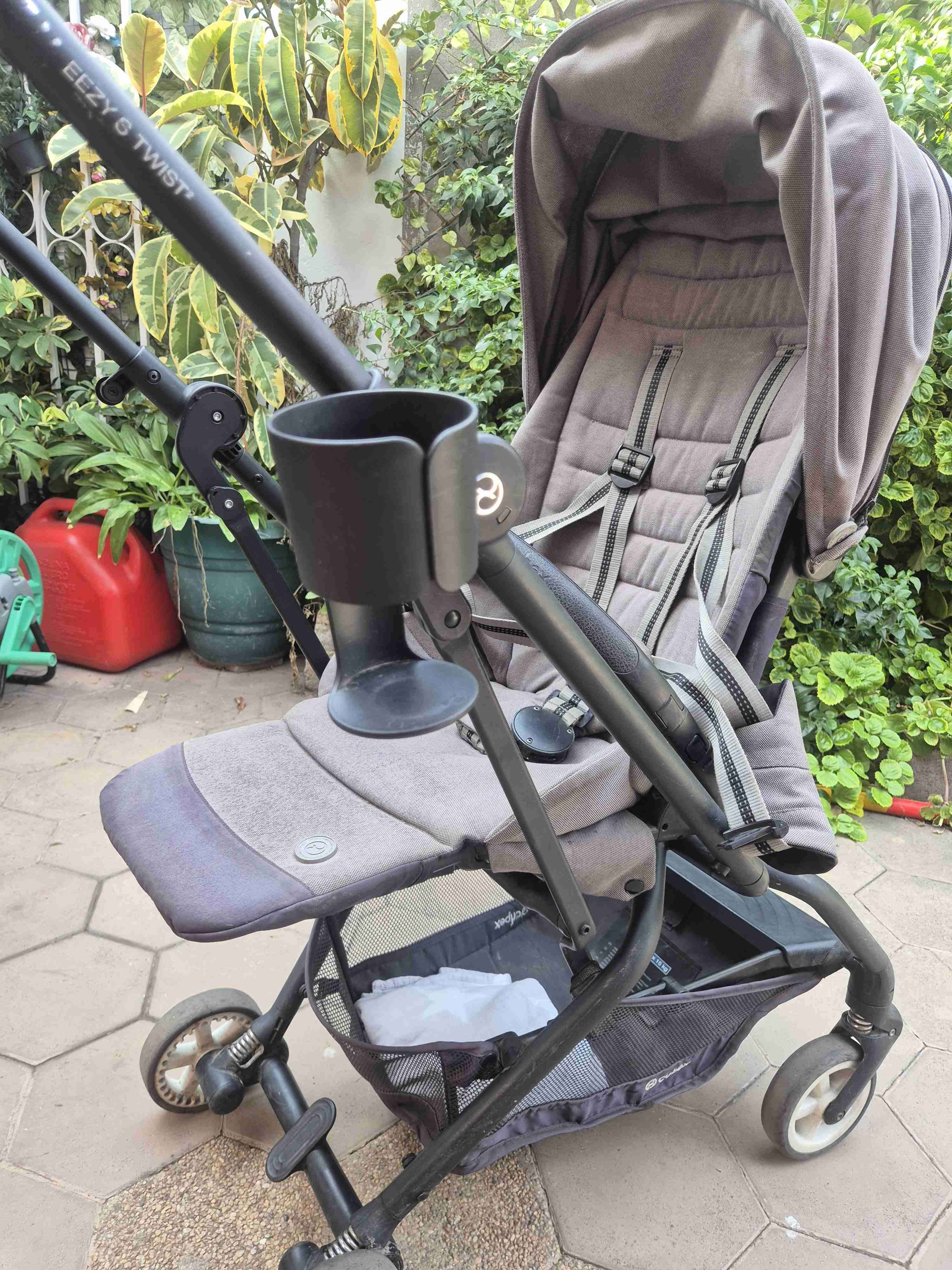 Coche de paseo gris para bebé - 6