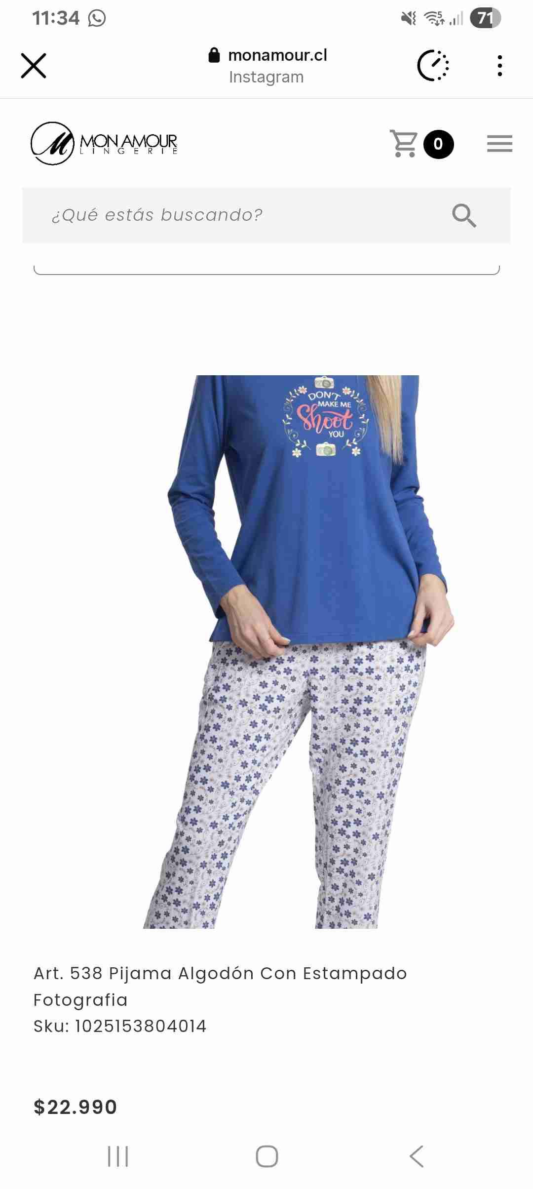 Pijama  Mon Amour - miniatura 4