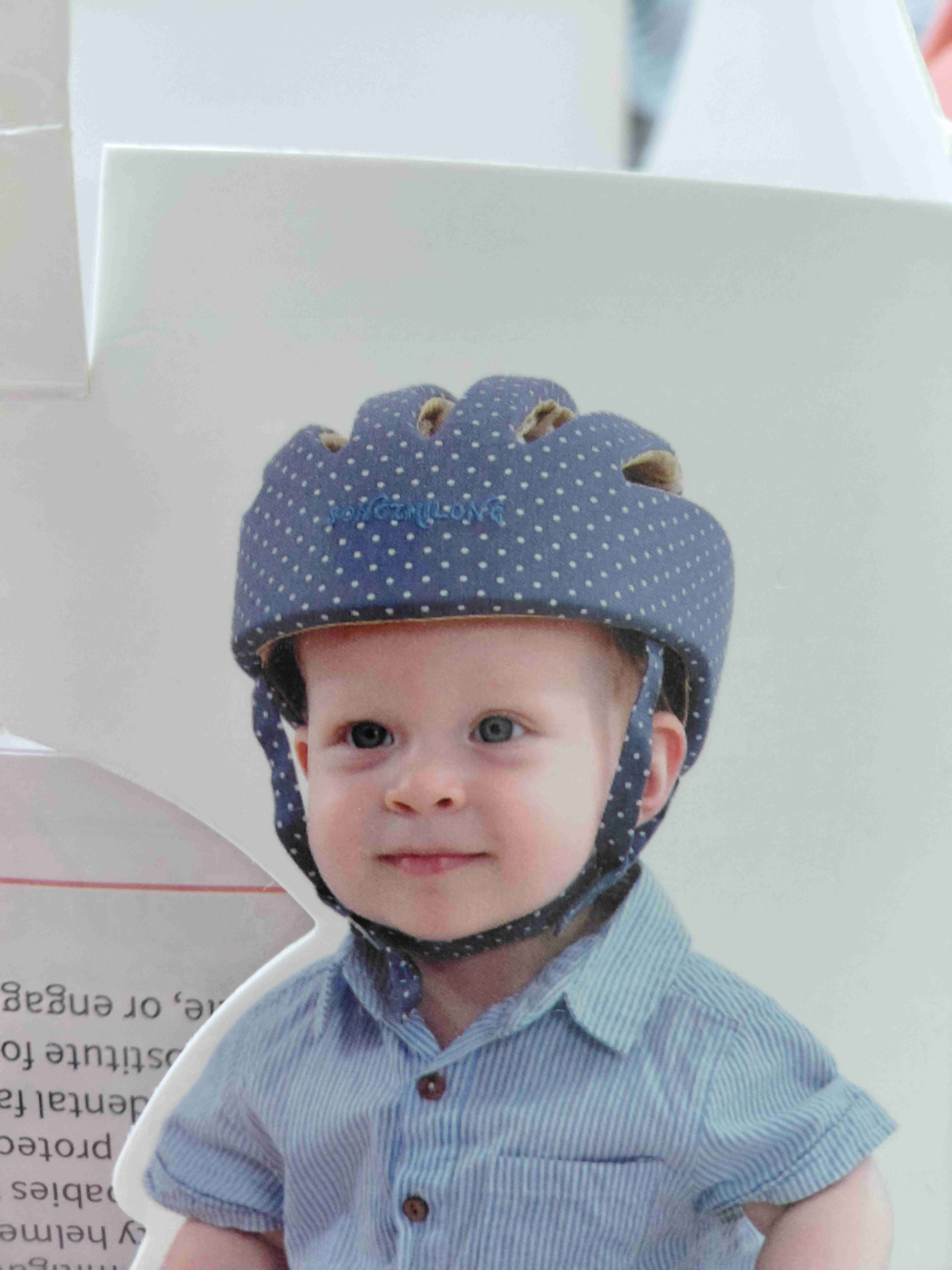 Casco de bebé azul - miniatura 2