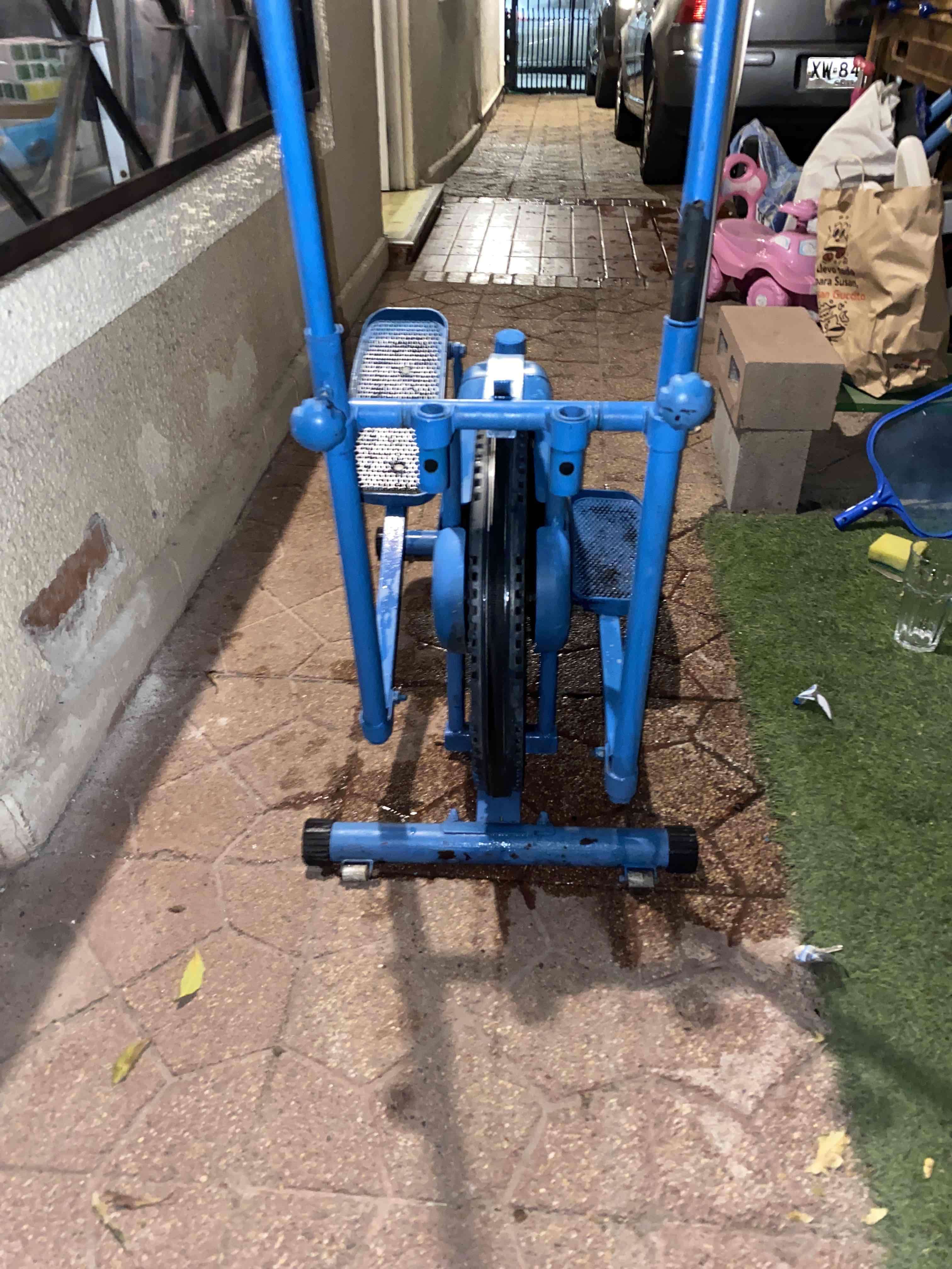 Bicicleta elíptica azul - 1