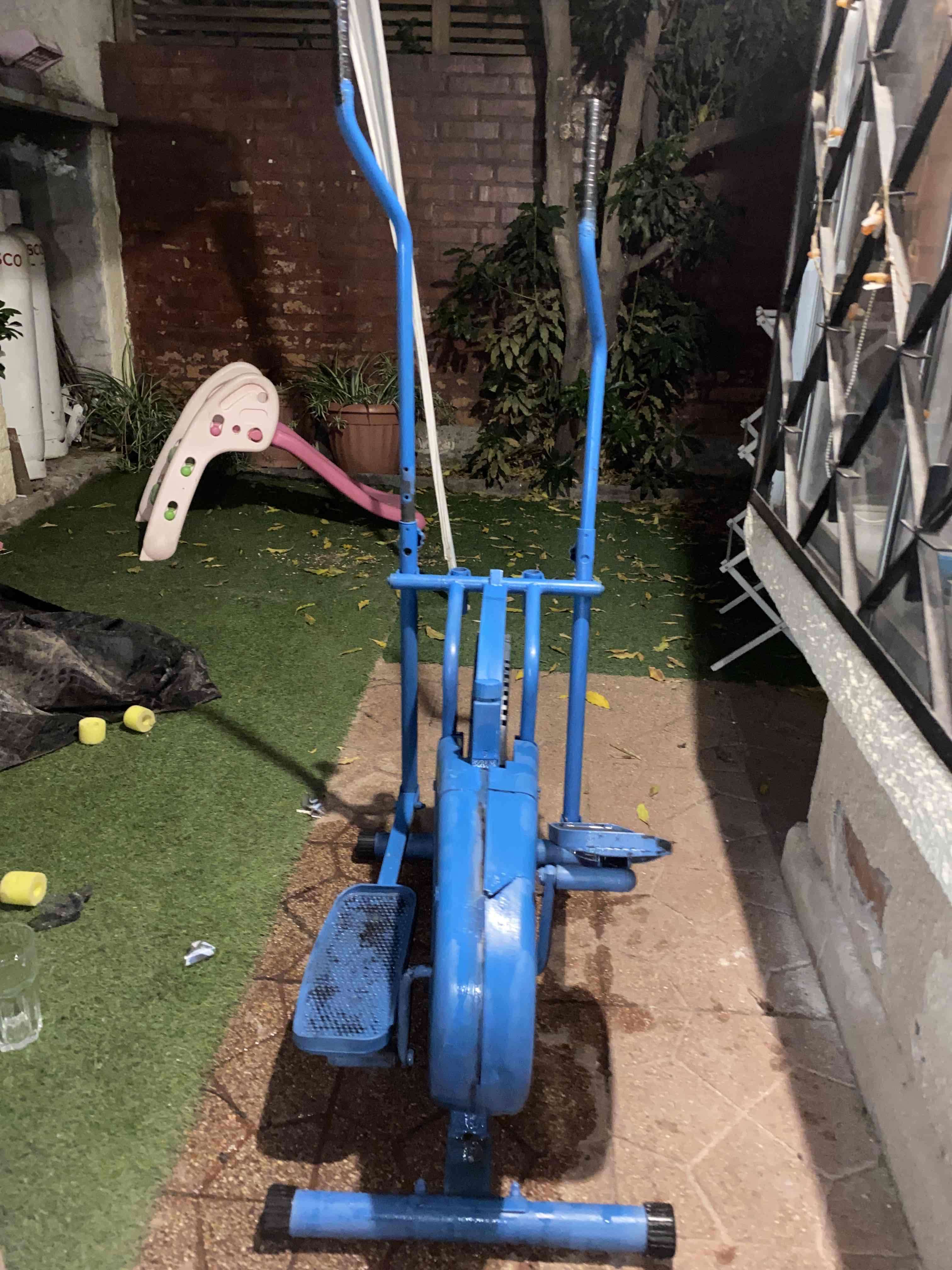 Bicicleta elíptica azul - 3