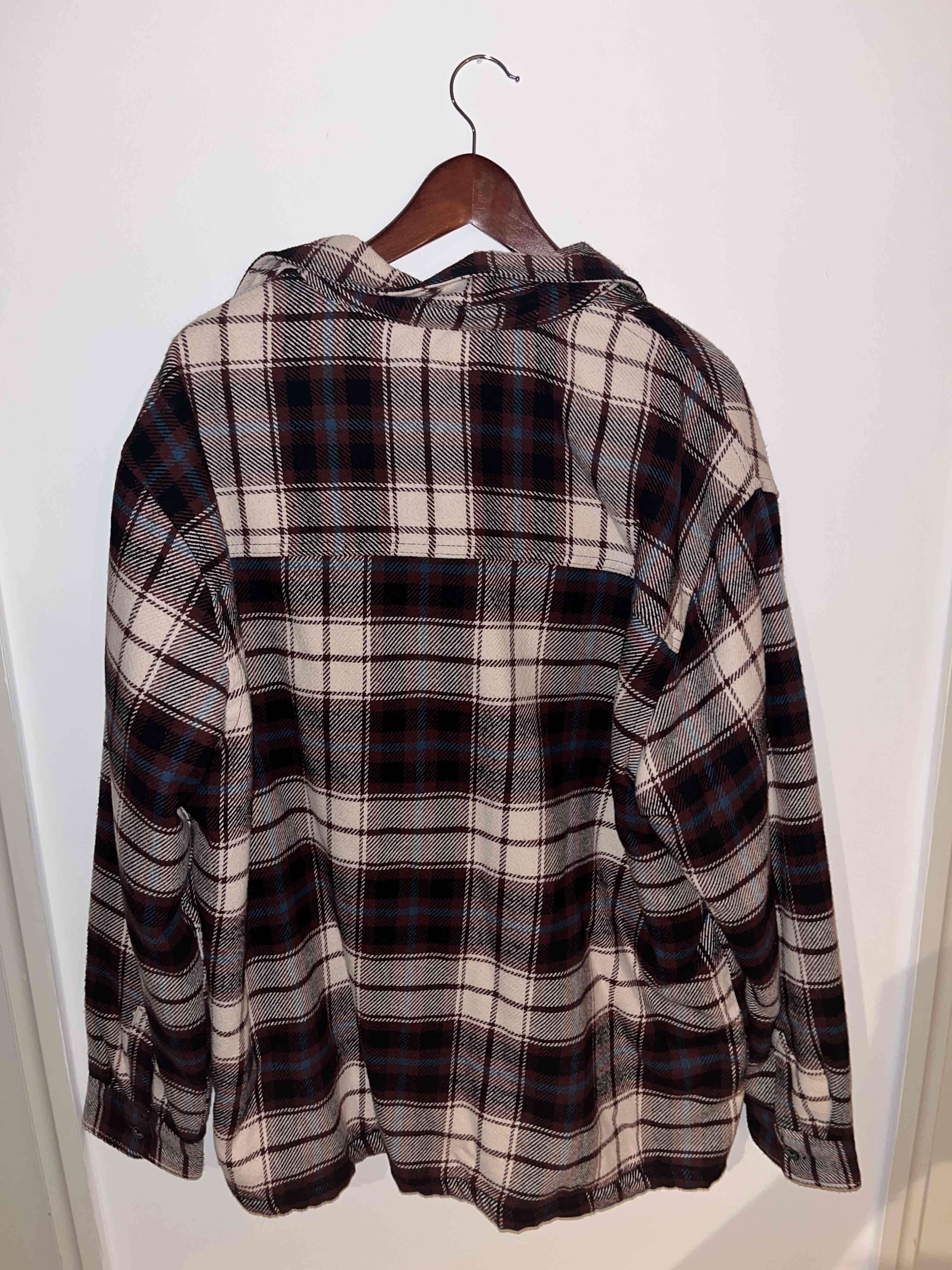 Chaqueta de franela de cuadro color - miniatura 4