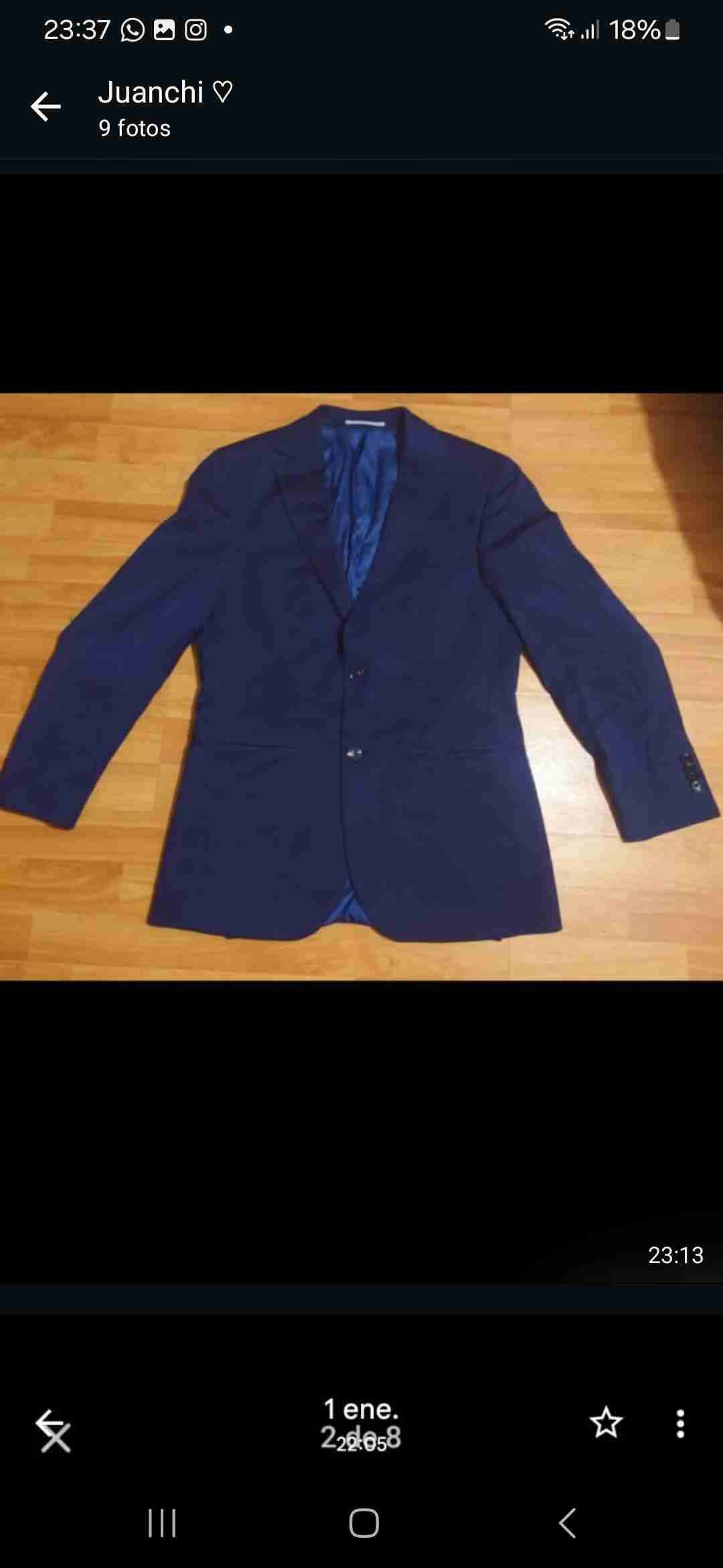 Pantalón azul oscuro - miniatura 2