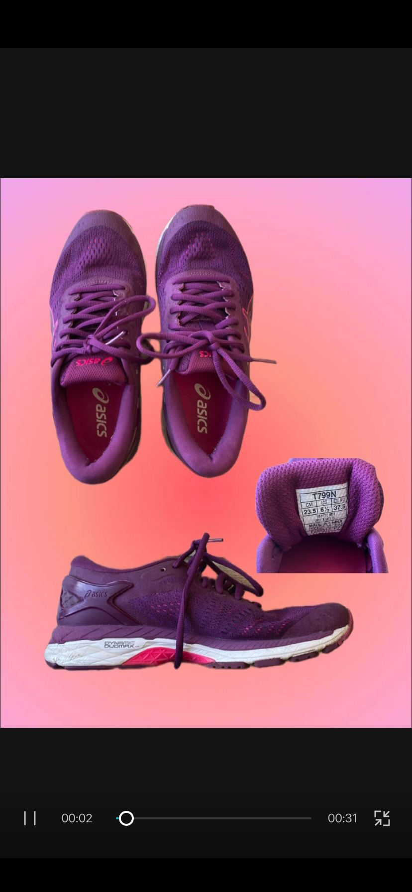 Zapatillas running moradas Asics y más - 1