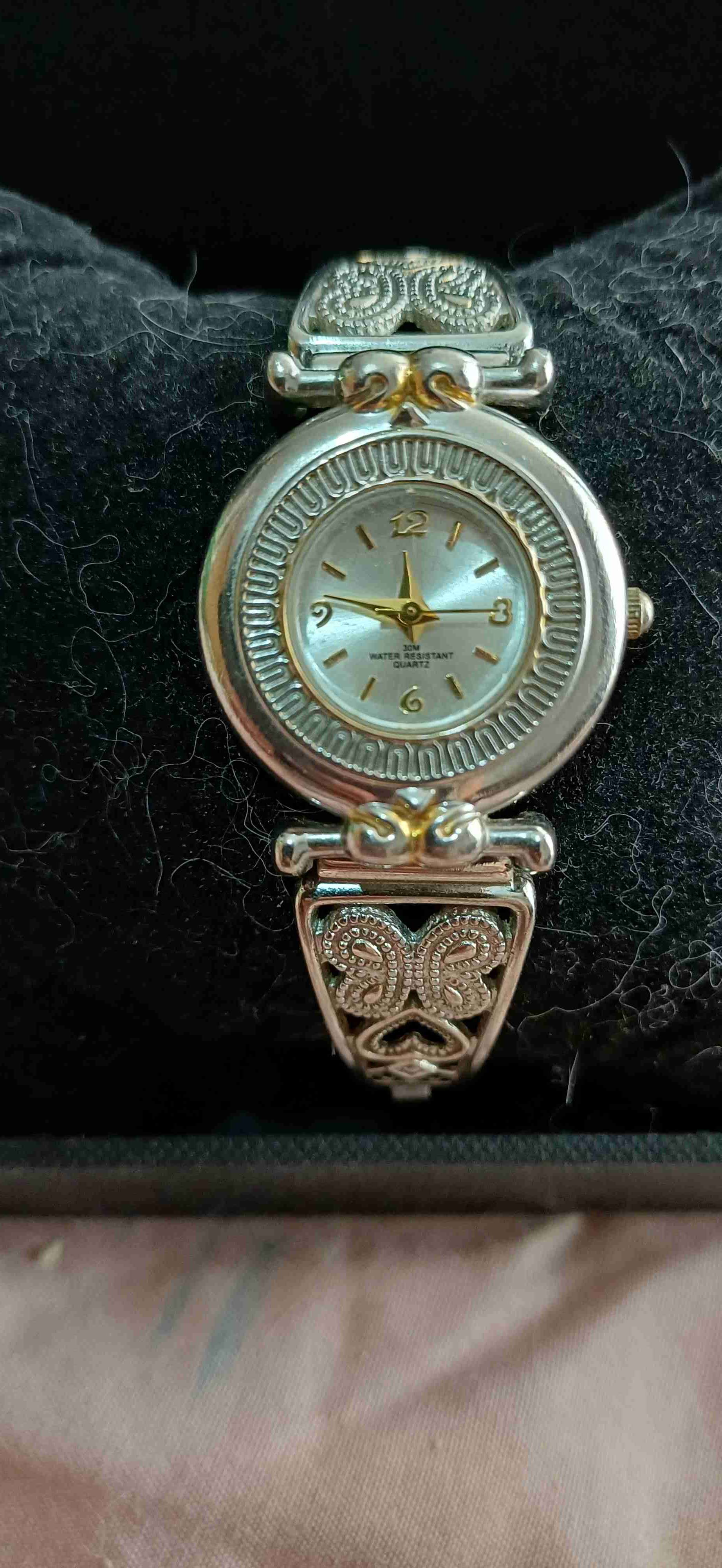 Reloj pulsera plateado decorativo - miniatura 1
