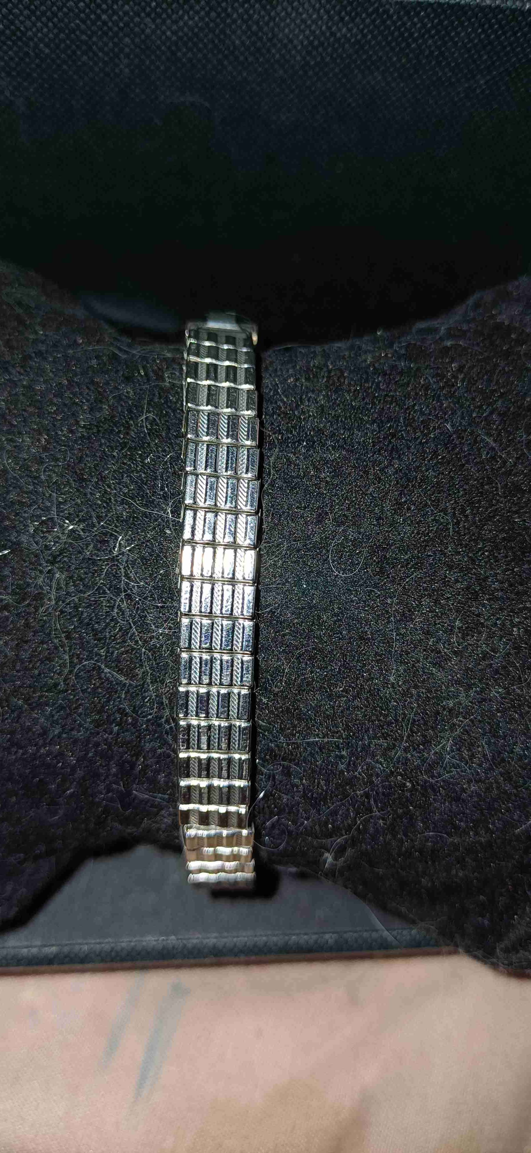 Reloj pulsera plateado decorativo - miniatura 2