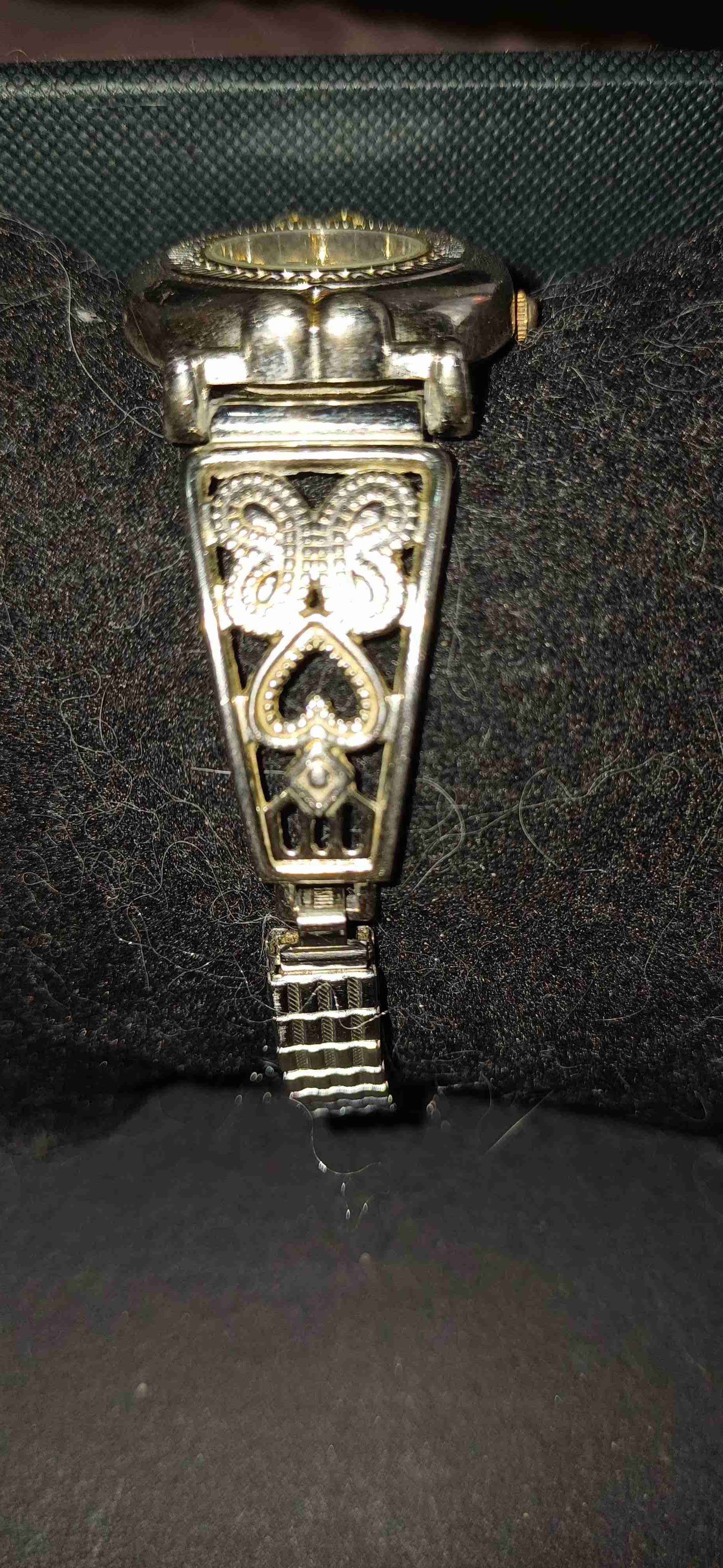 Reloj pulsera plateado decorativo - miniatura 3