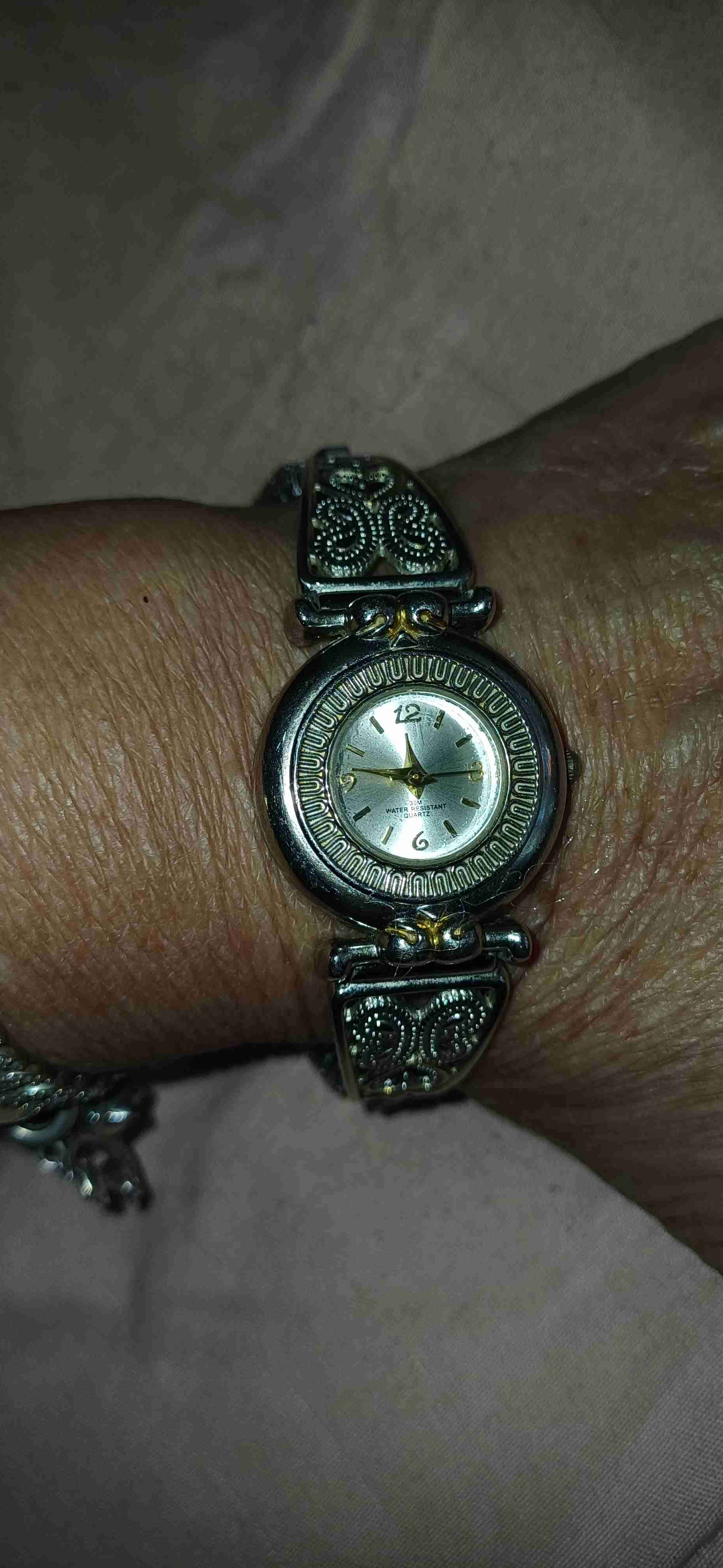 Reloj pulsera plateado decorativo - miniatura 4