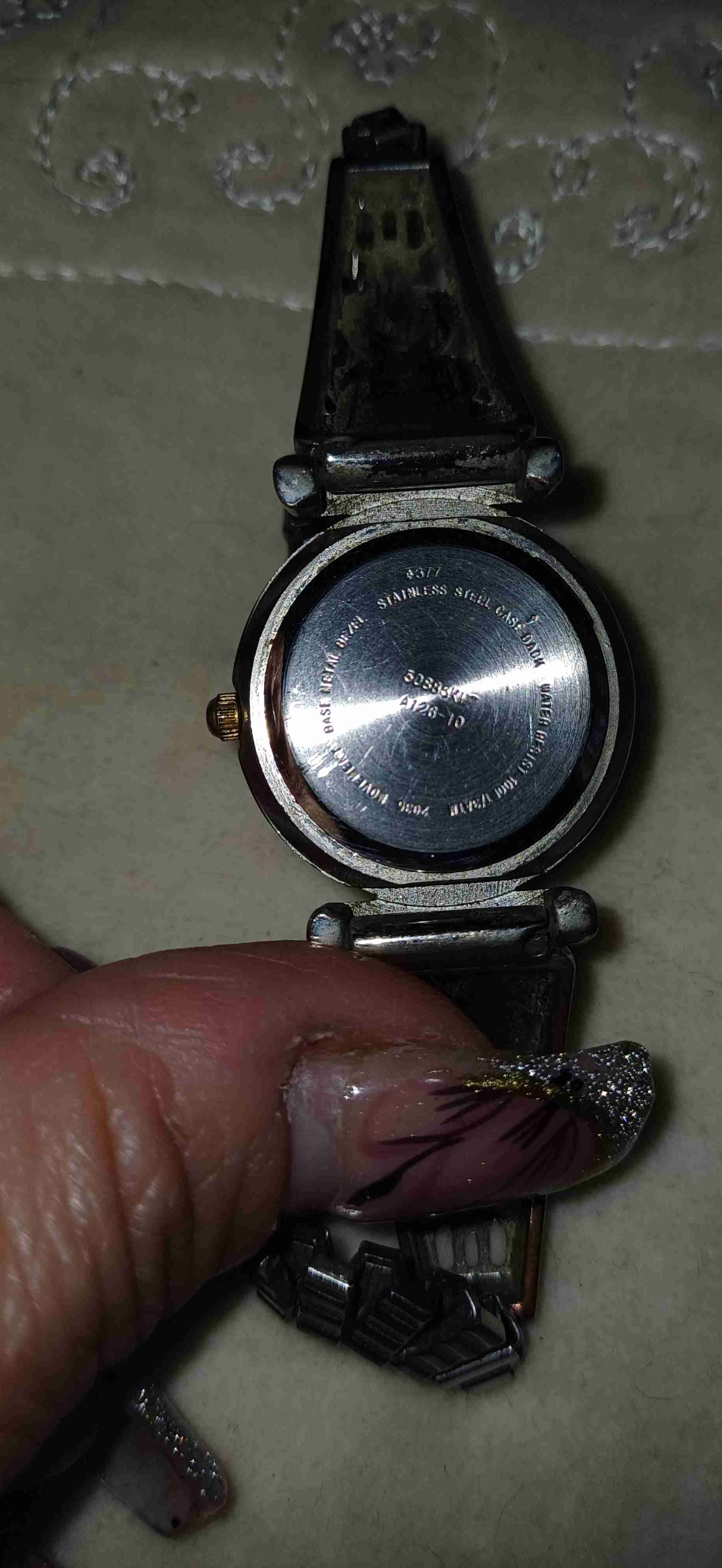 Reloj pulsera plateado decorativo - miniatura 5