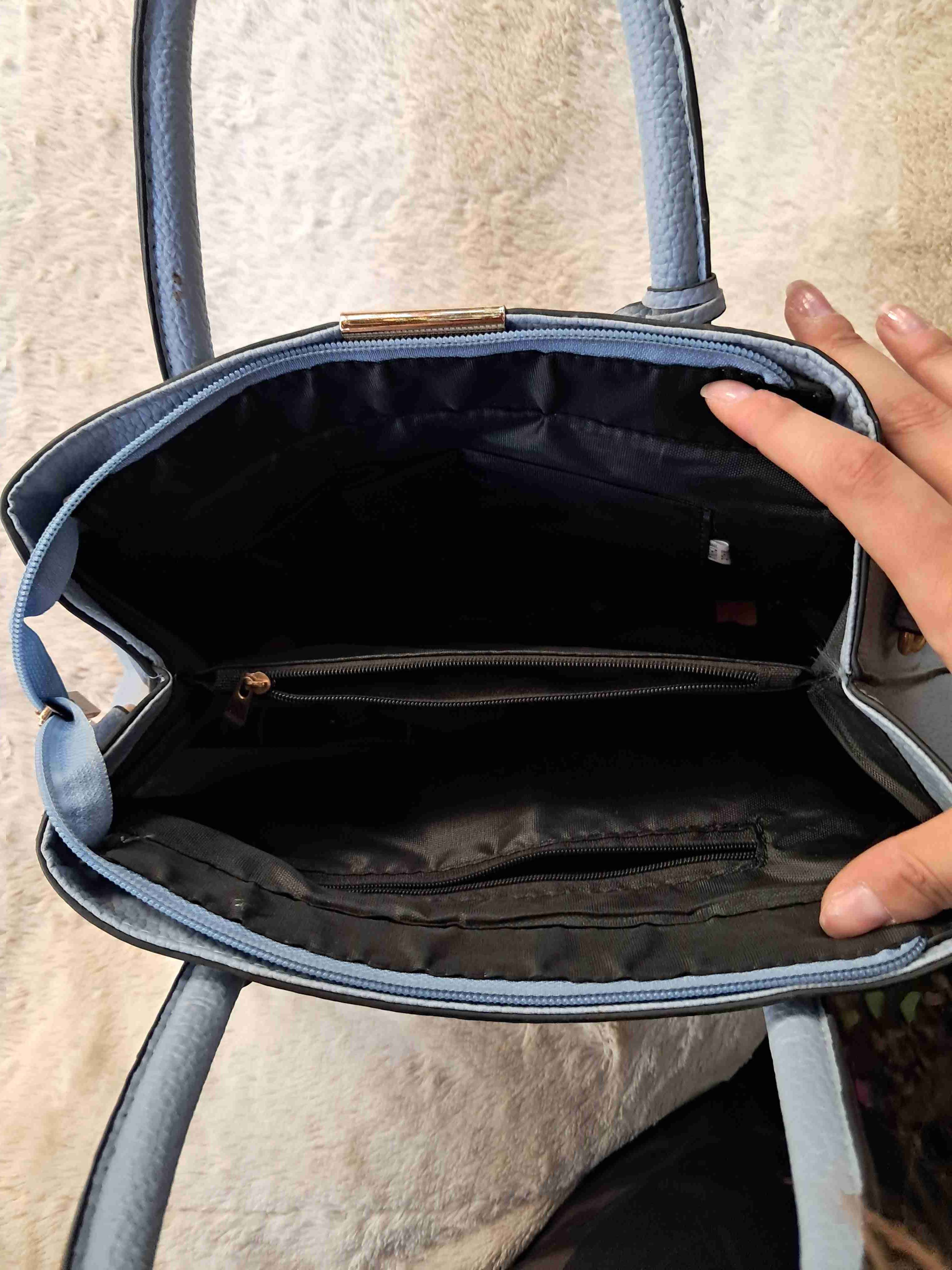 Cartera azul elegante - 3