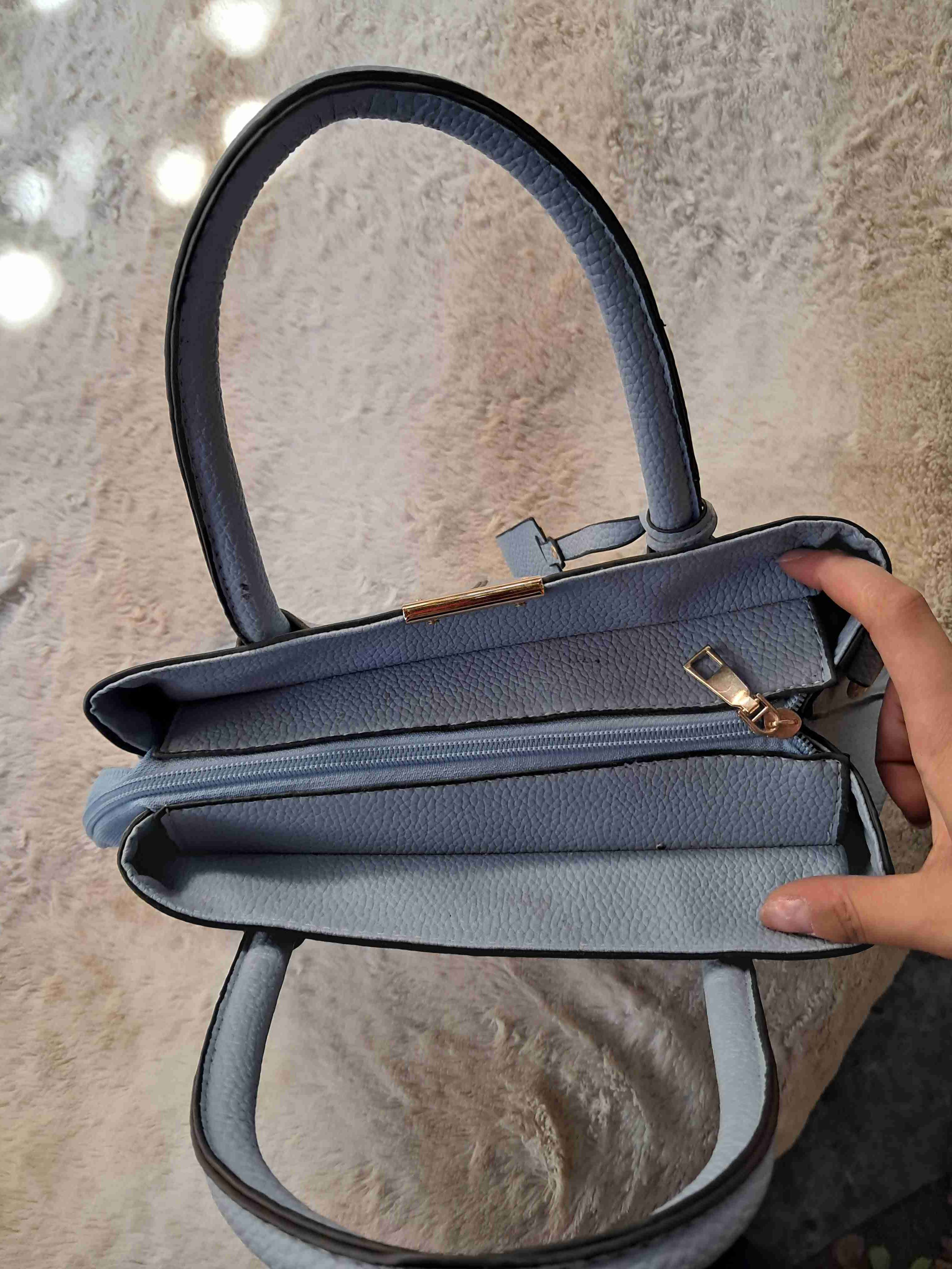 Cartera azul elegante - 4