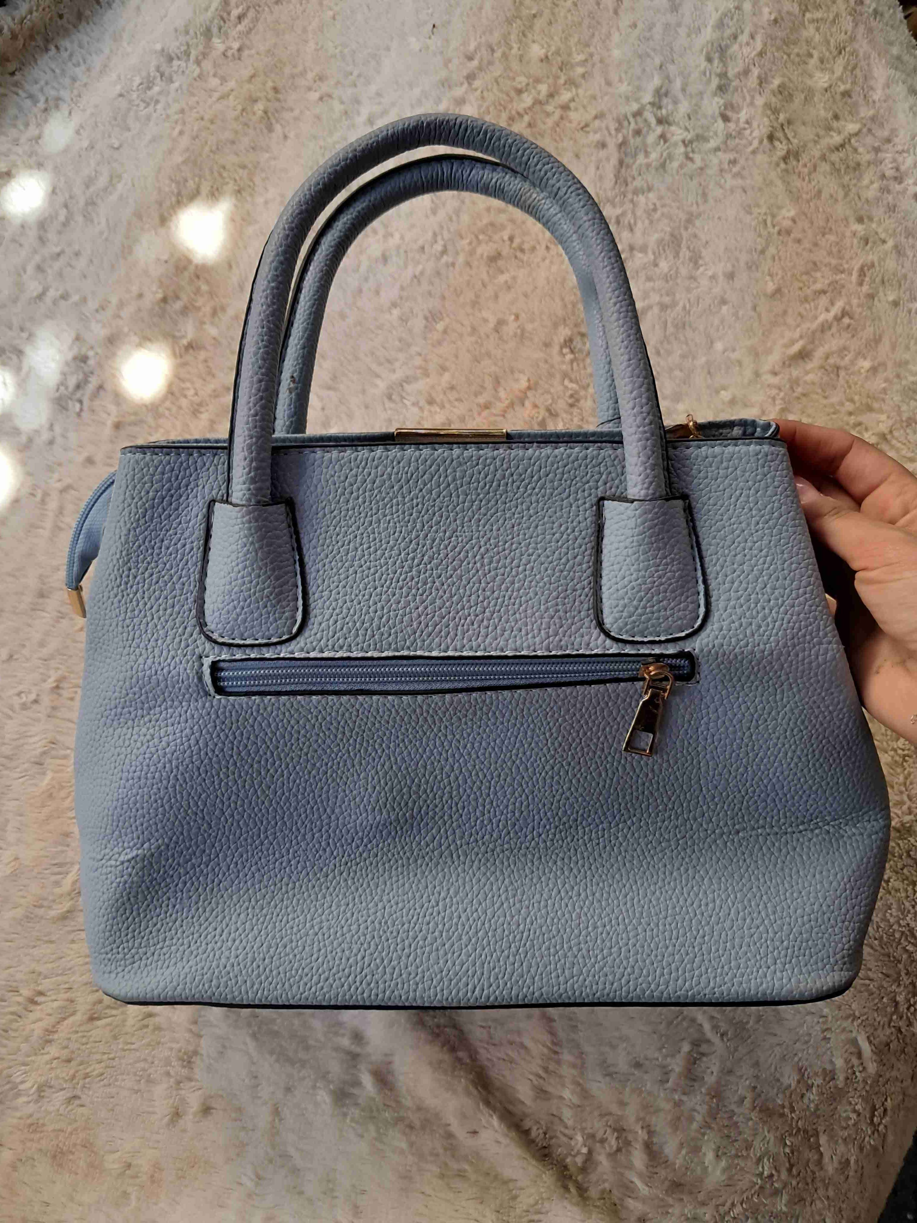 Cartera azul elegante - 6