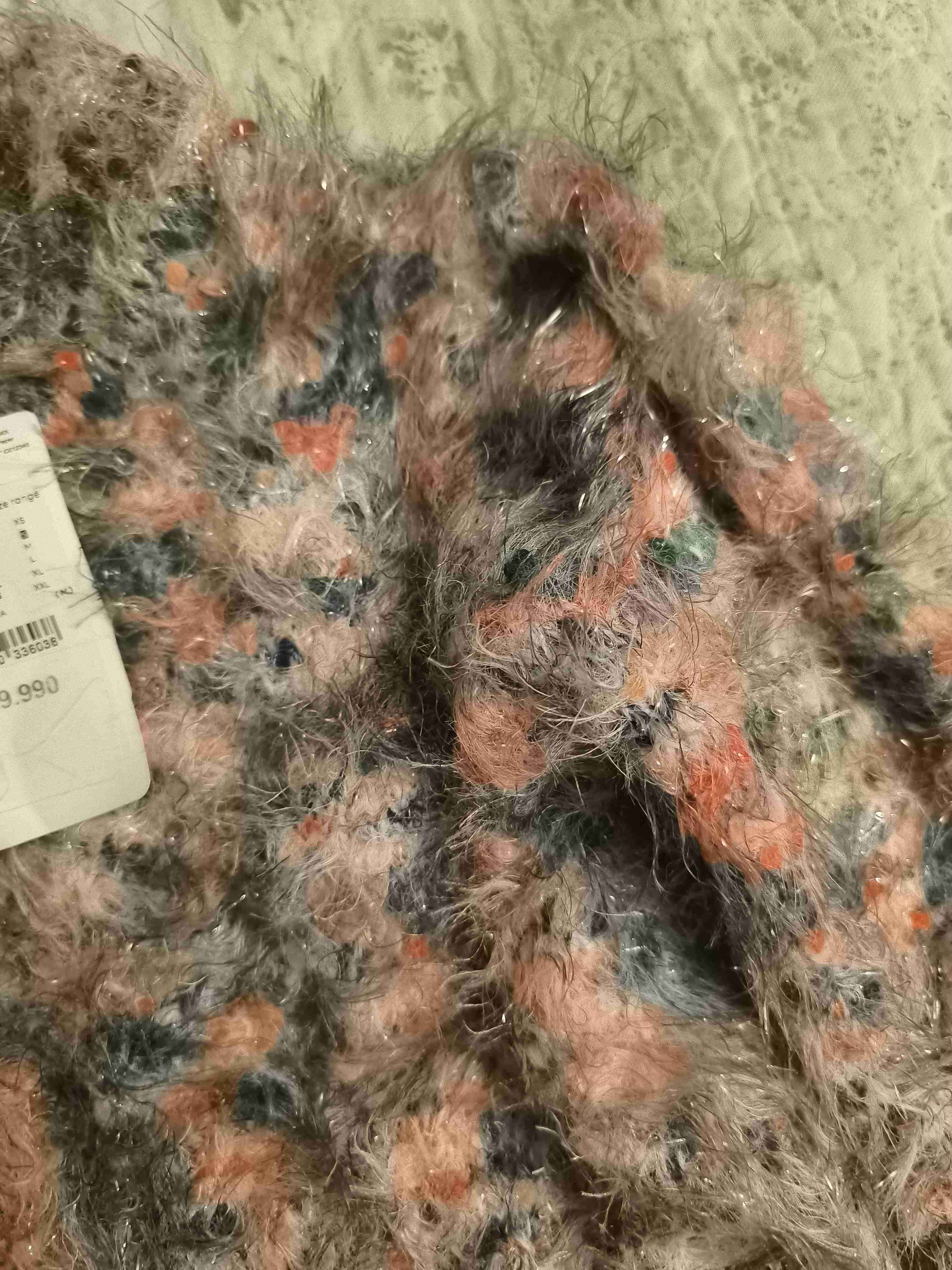 Suéter peludo multicolor Desigual - miniatura 2