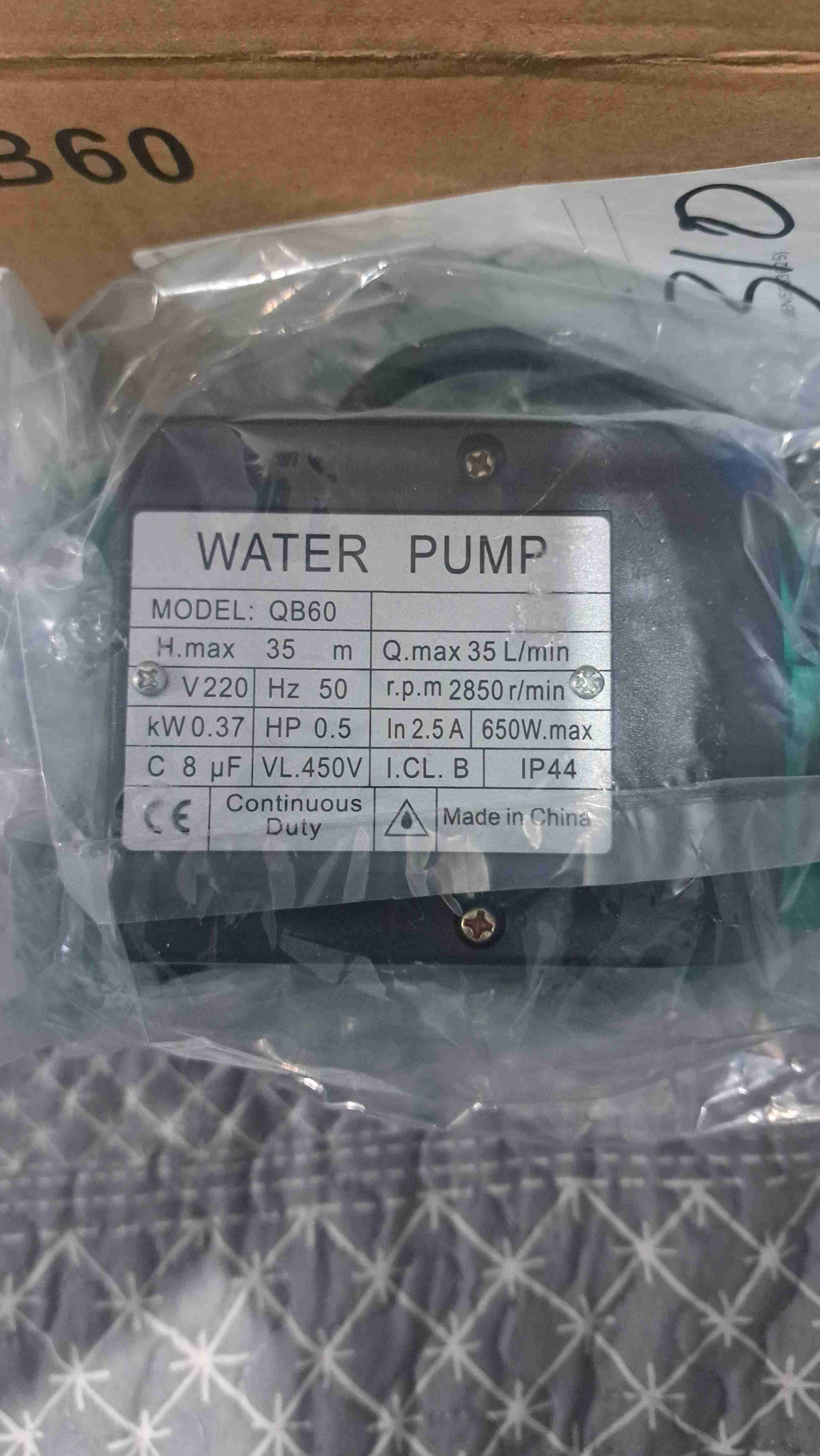 Bomba de agua modelo QB60 - 1