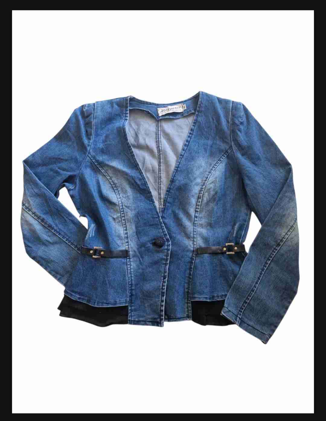 Chaqueta de mezclilla azul - miniatura 3