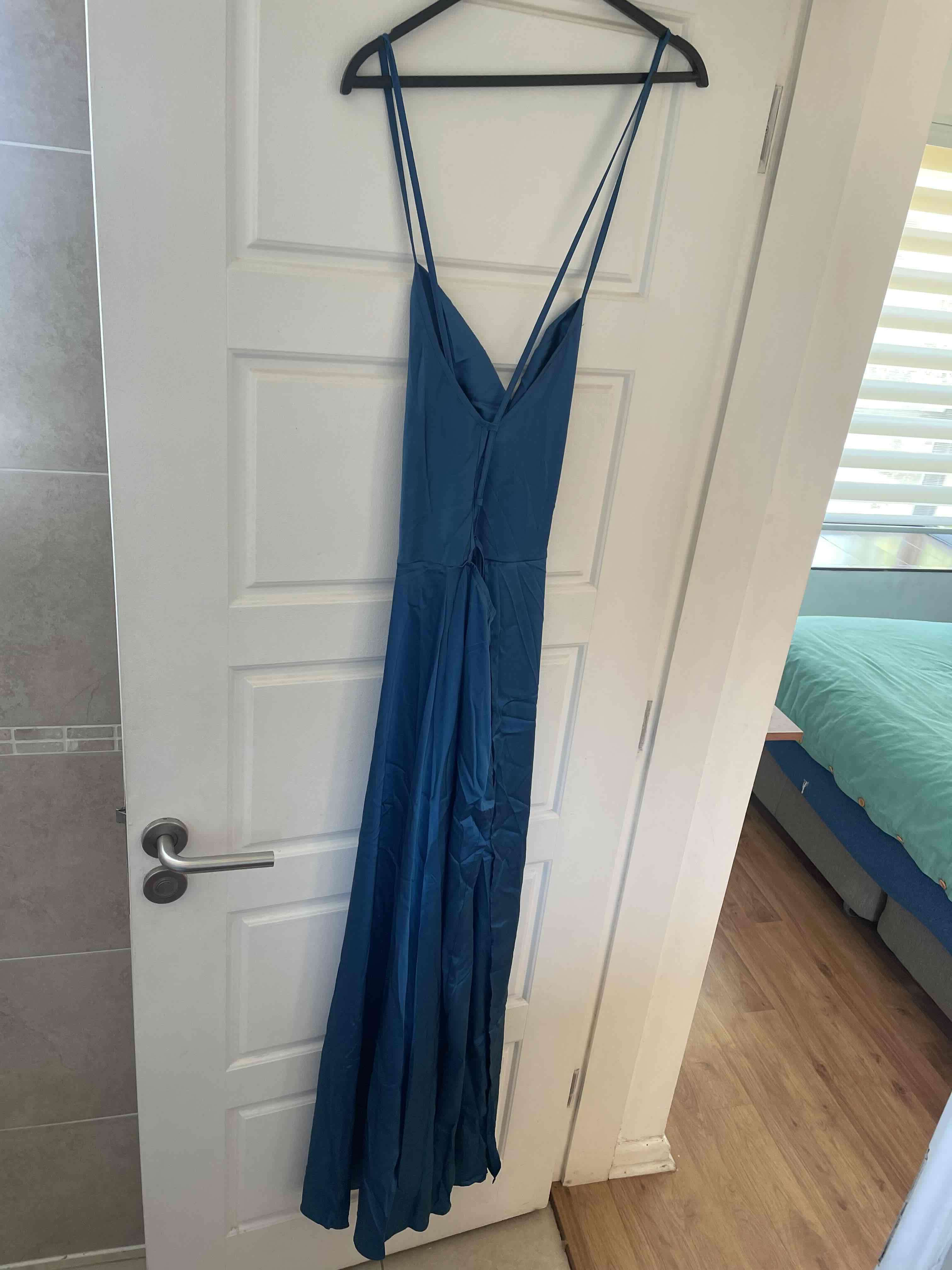 Vestido largo azul M - miniatura 2
