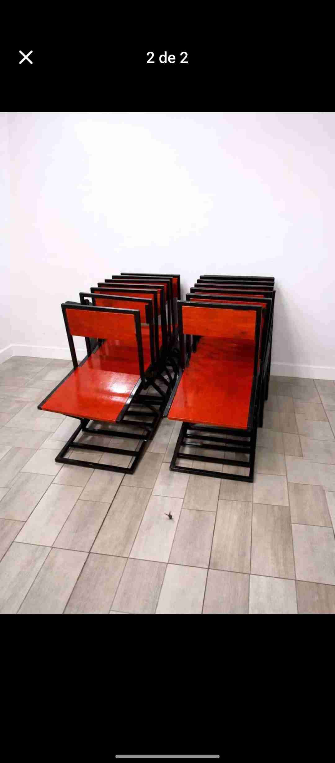 Silla de fierro diseño minimalista - 2