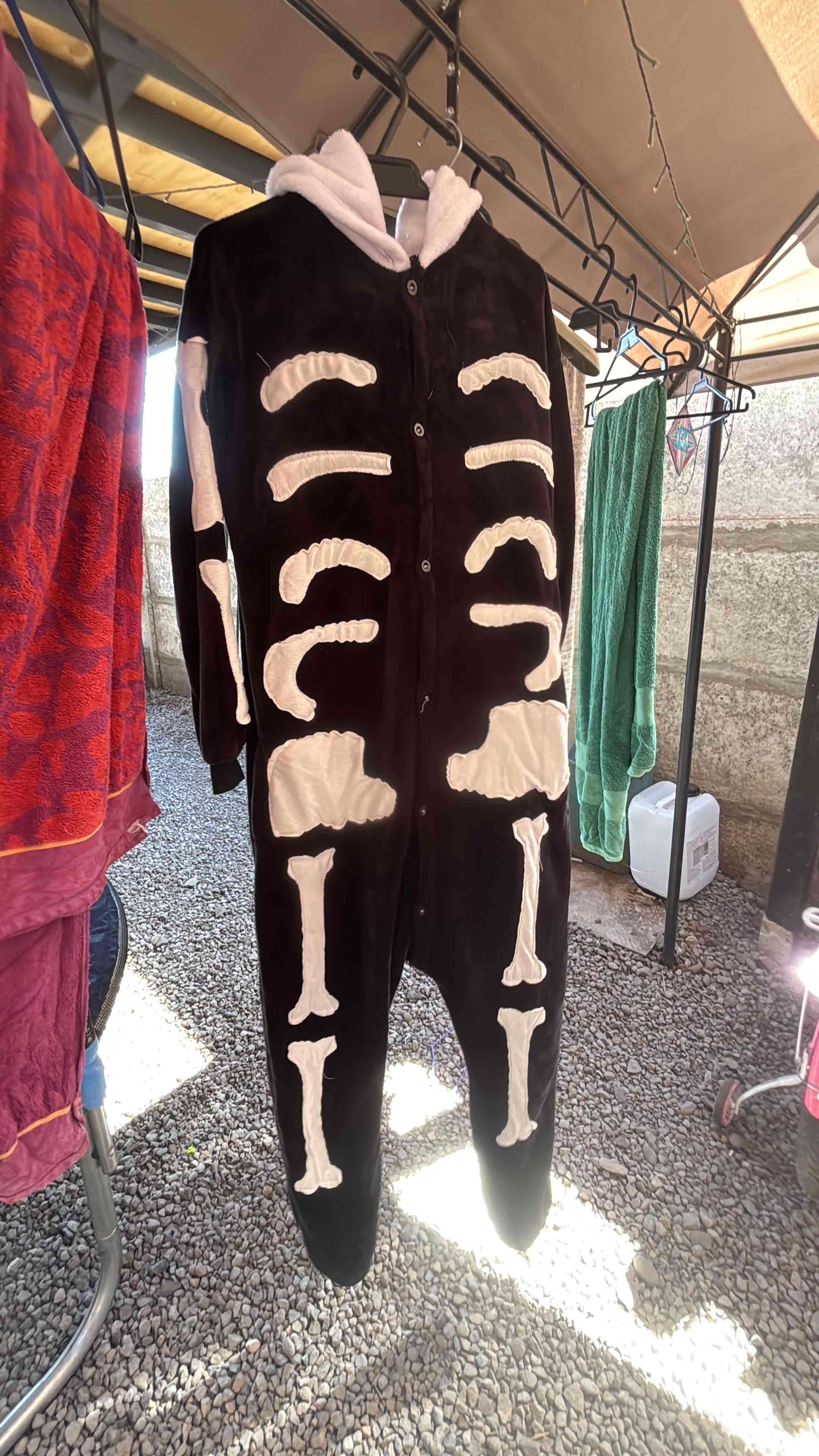 Pijama enterizo esqueleto negro - miniatura 1