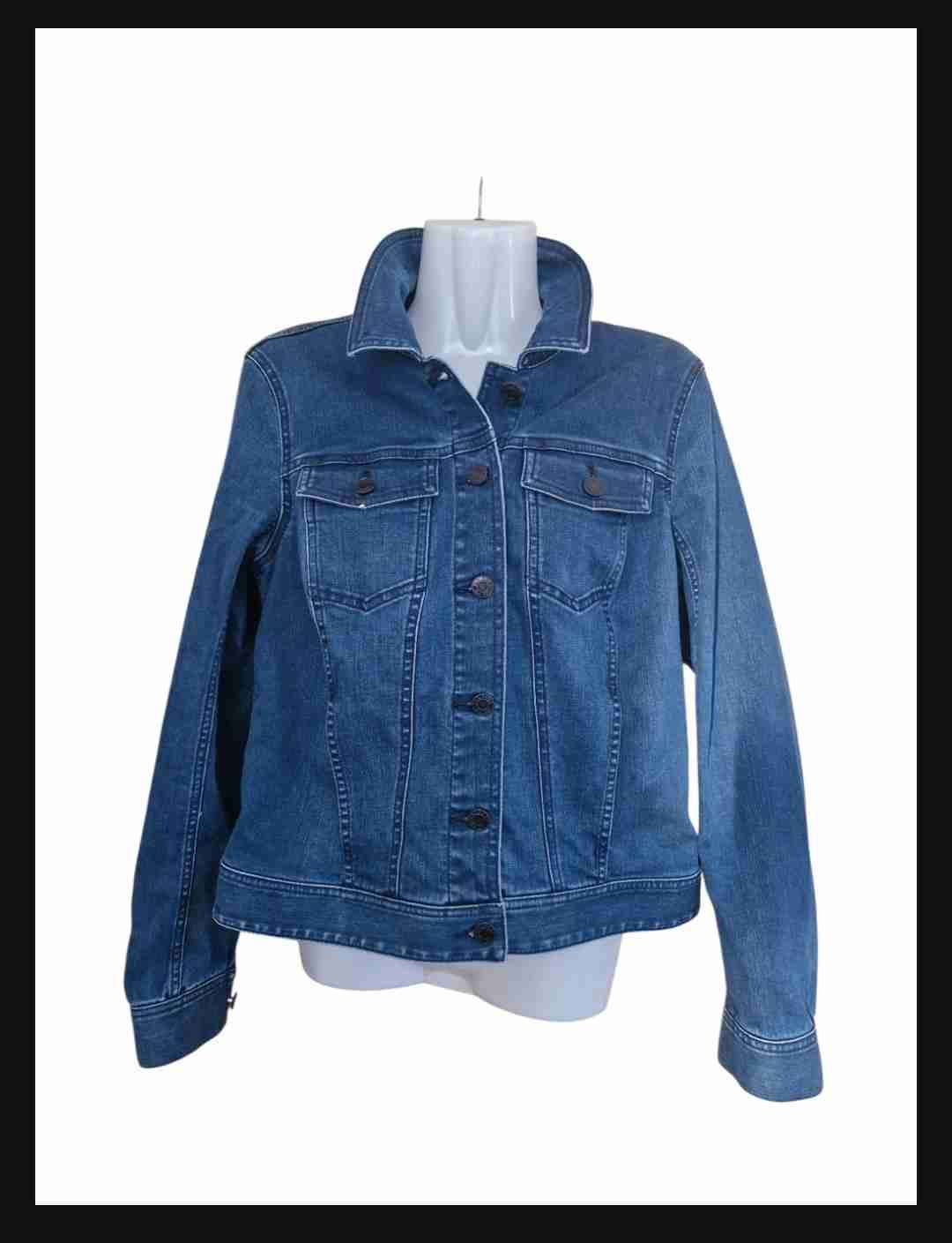 Chaqueta denim azul mujer - 1