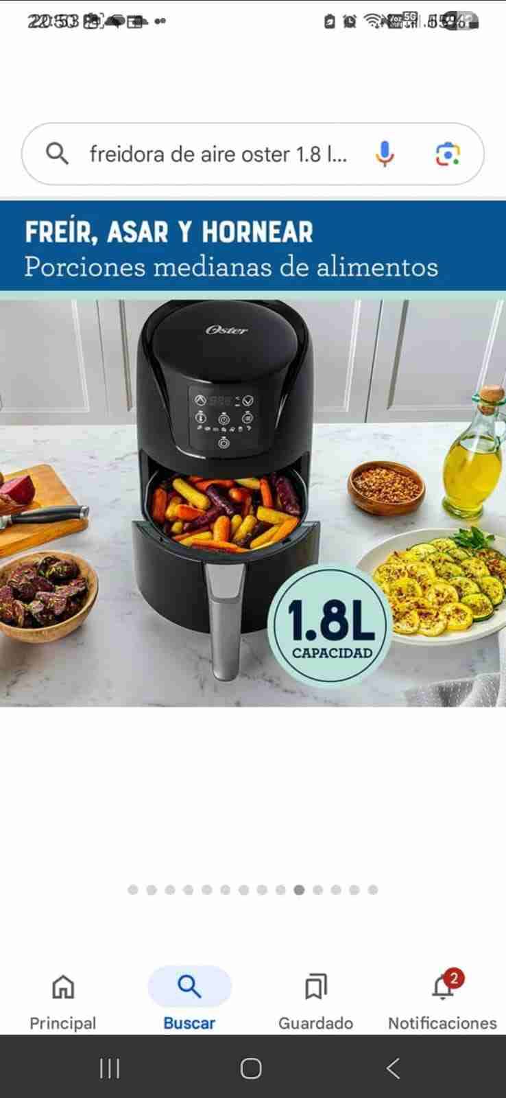 Freidora de aire Oster negra - miniatura 6