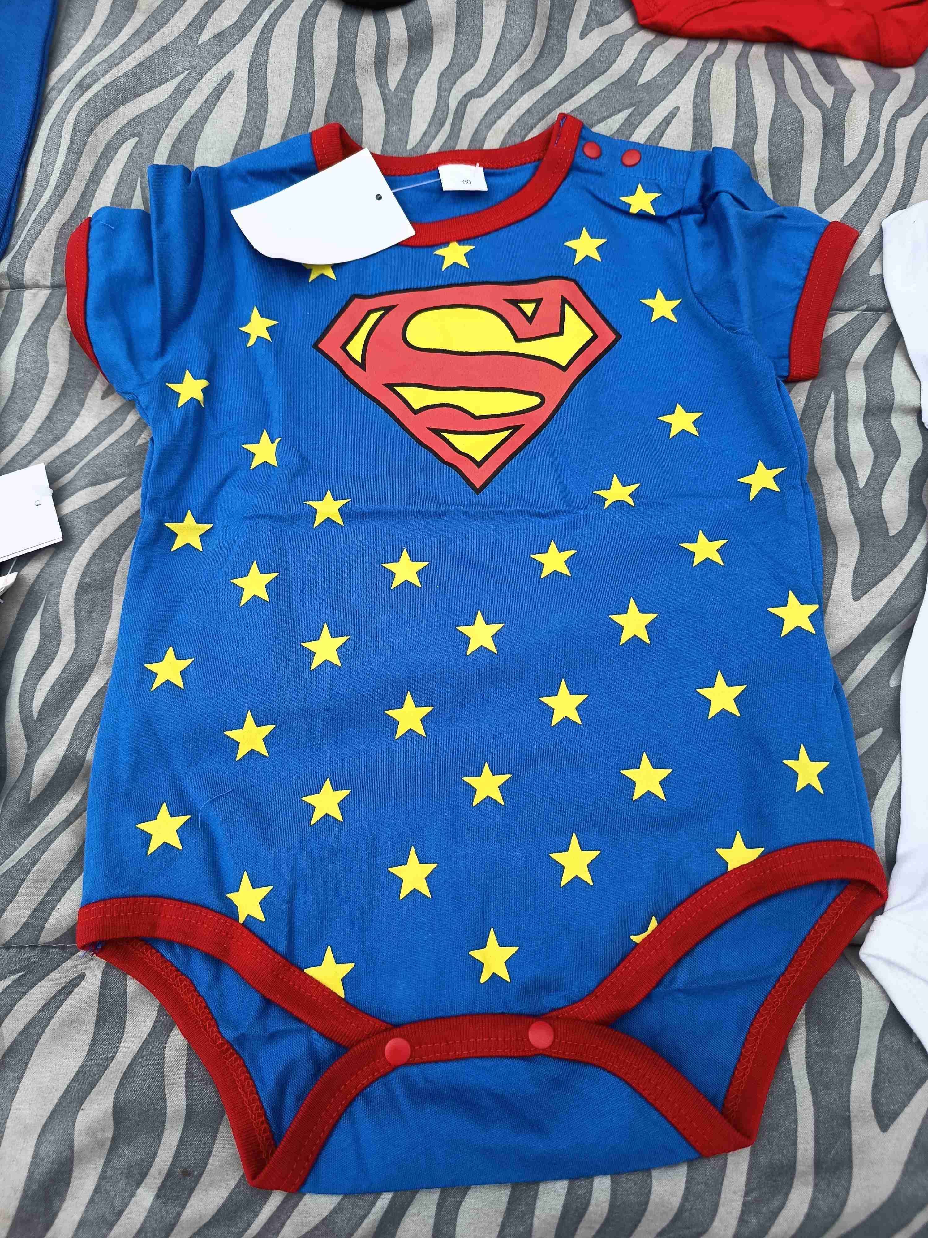 Enterito bebé Superman azul 0- 3 meses - miniatura 1