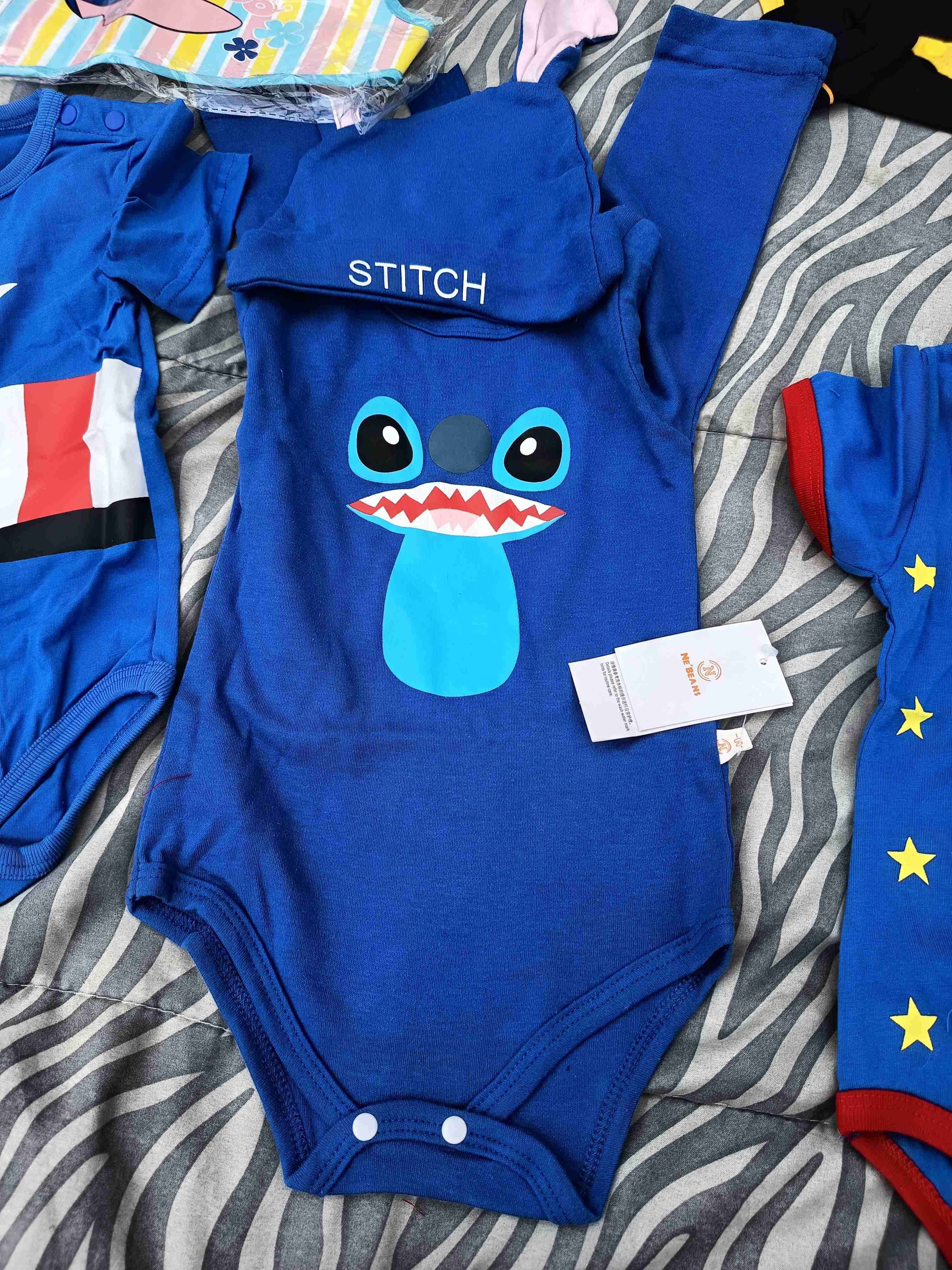 Enterito bebé Superman azul 0- 3 meses - miniatura 3