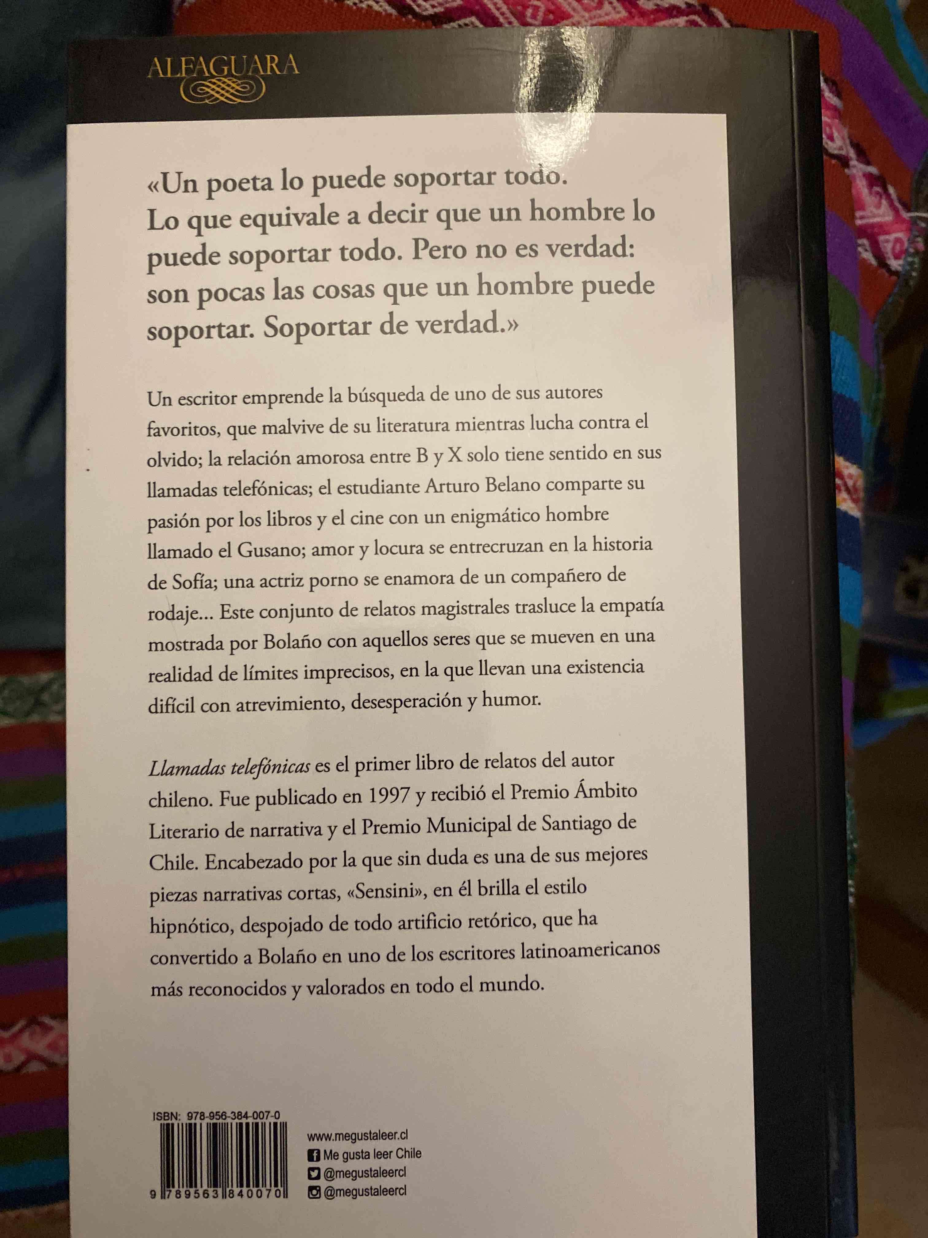 Libro 'Llamadas Telefónicas' Roberto Bolaño - miniatura 2