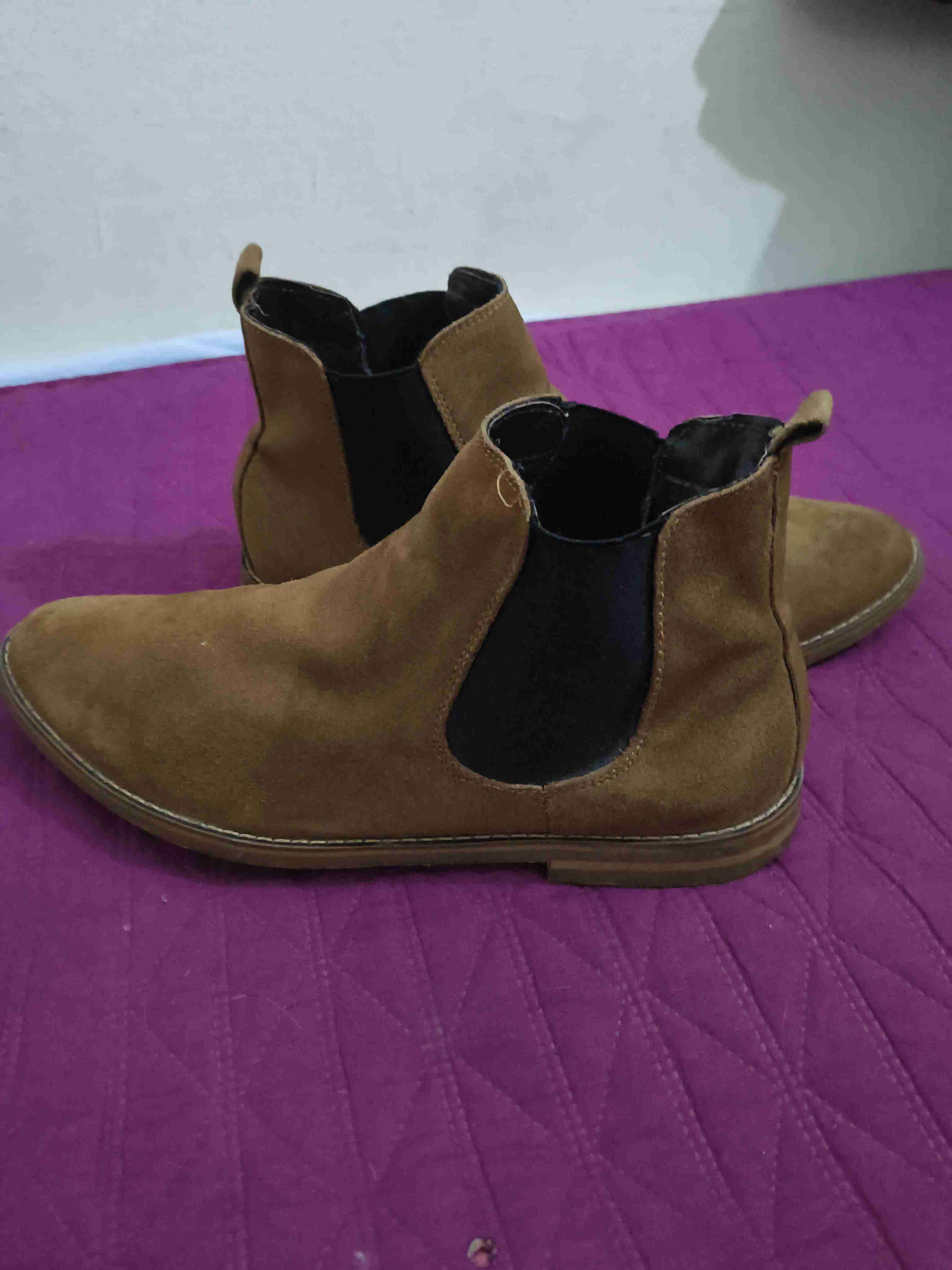 Botines de gamuza marrón - miniatura 1