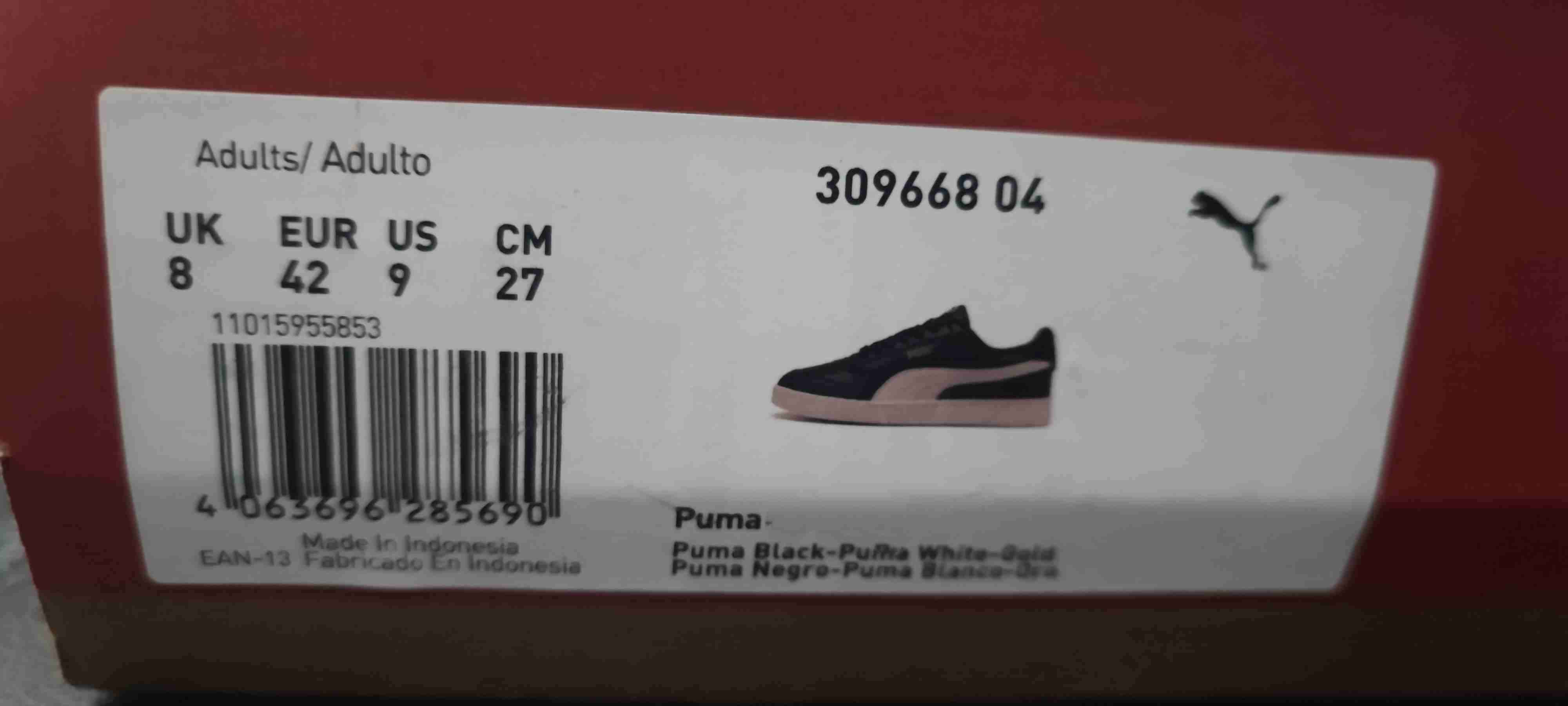Zapatillas Puma negras c/blanco-talla 42 - miniatura 5