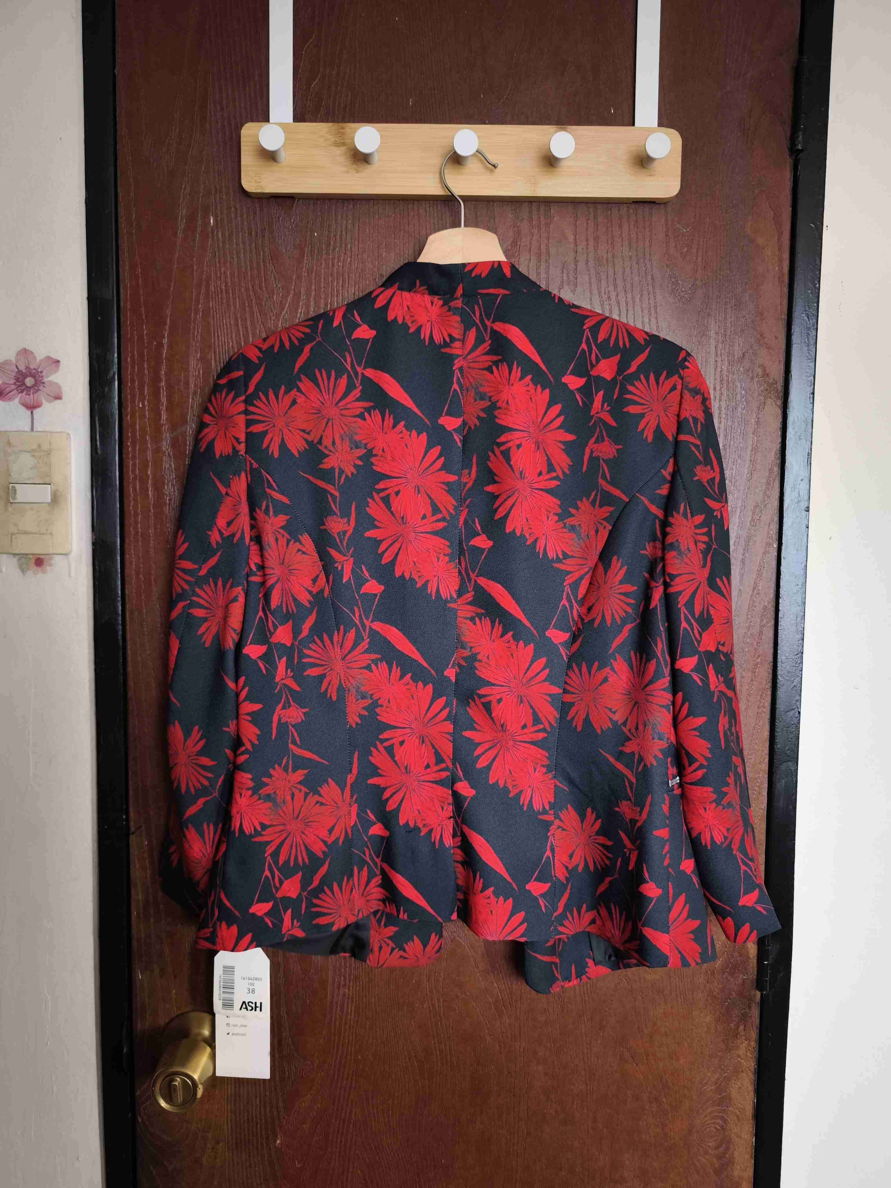 Blazer estampado floral rojo - 2