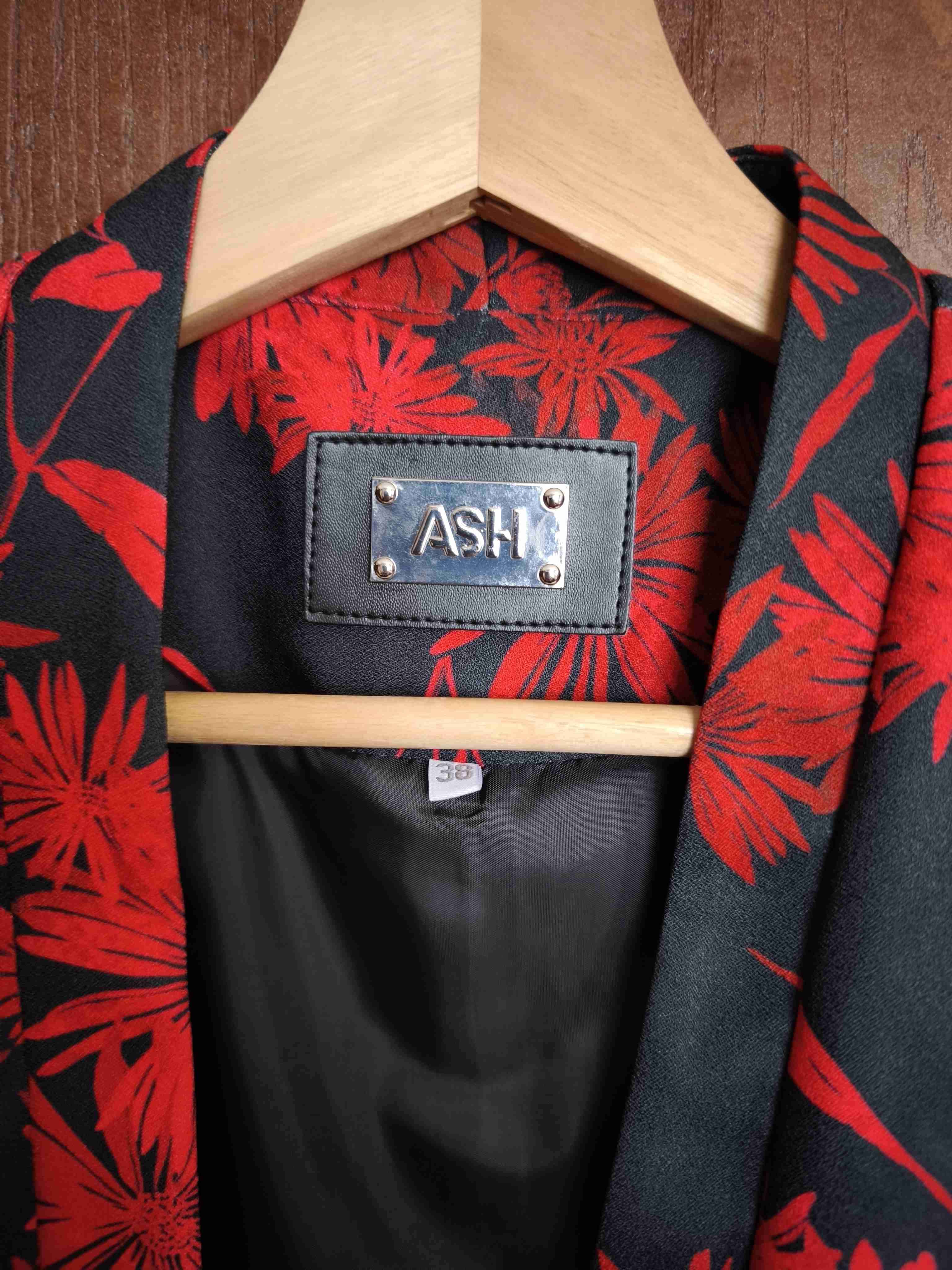 Blazer estampado floral rojo - 3