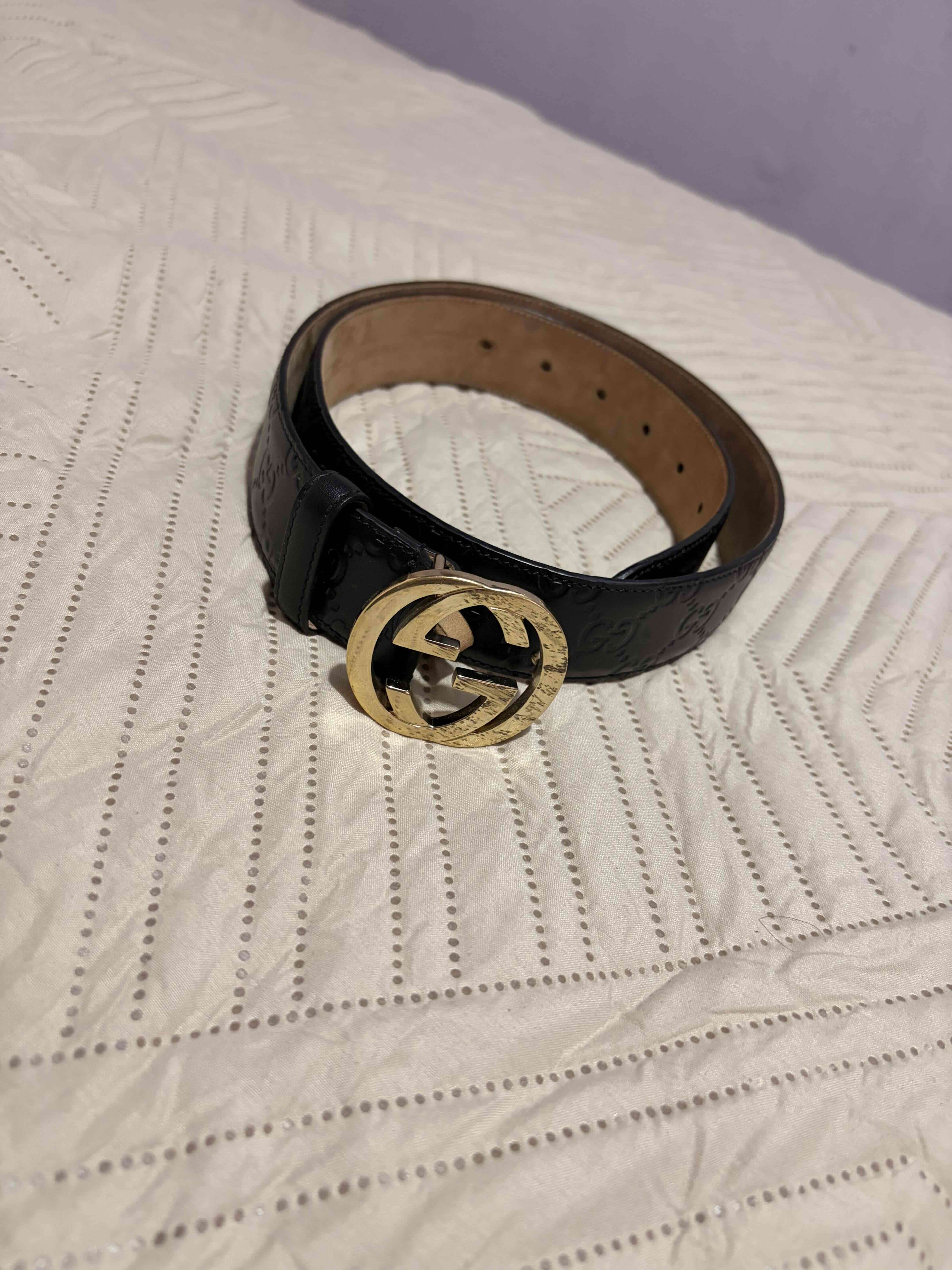 Cinturón negro gucci - miniatura 1