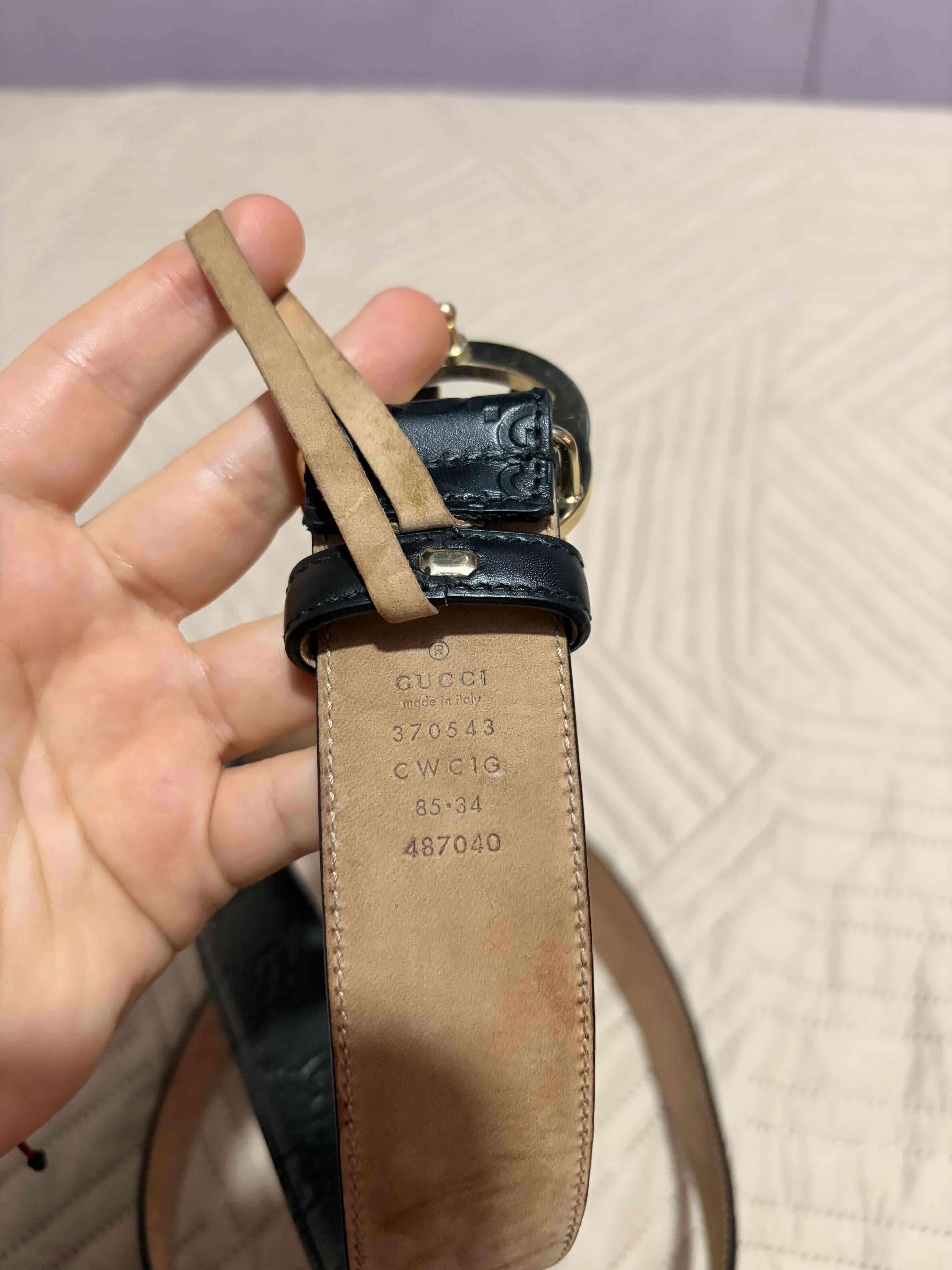 Cinturón negro gucci - miniatura 2