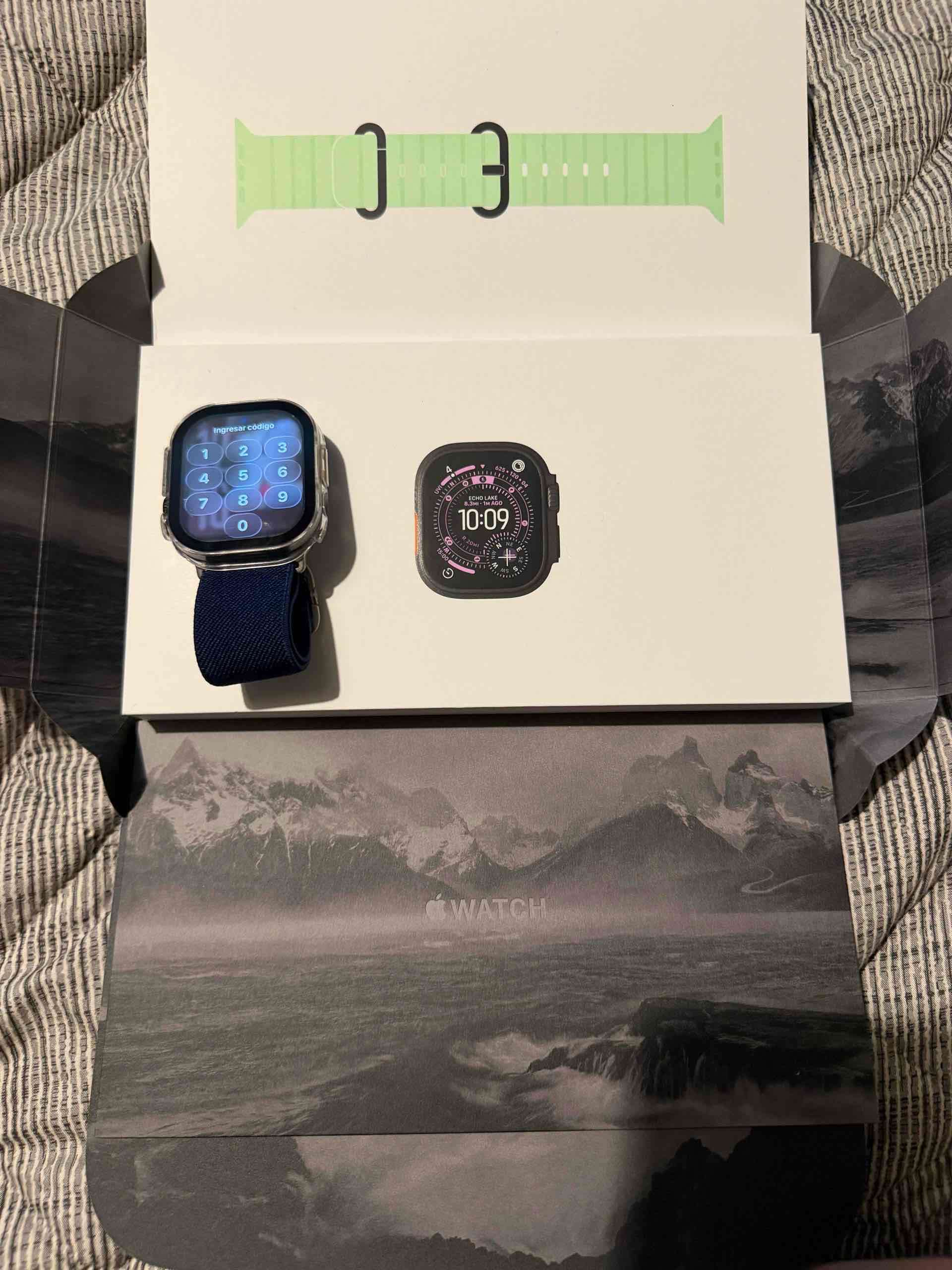 Apple Watch Ultra 3 negro con correa alpine ocean - 1