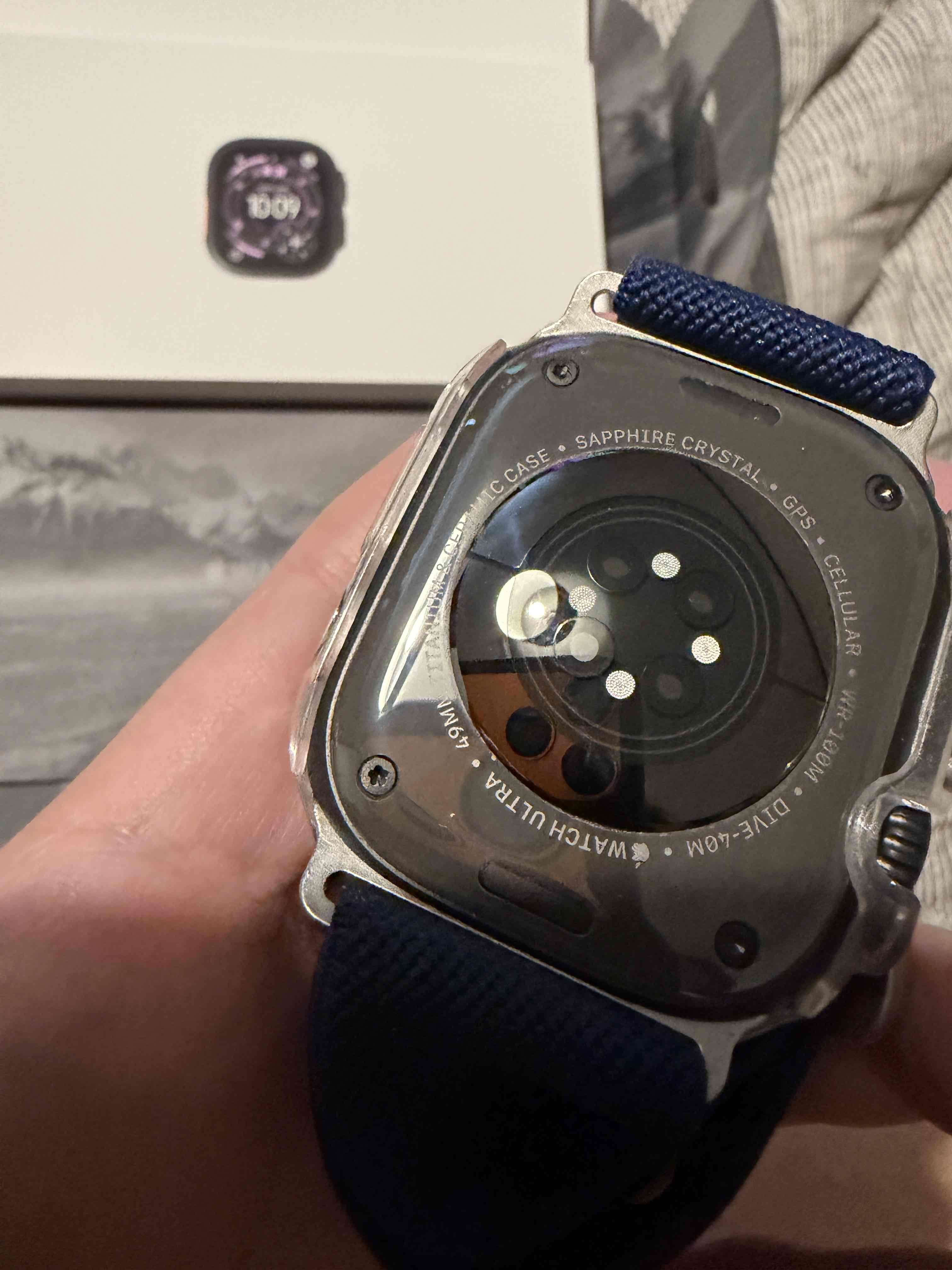 Apple Watch Ultra 3 negro con correa alpine ocean - 2