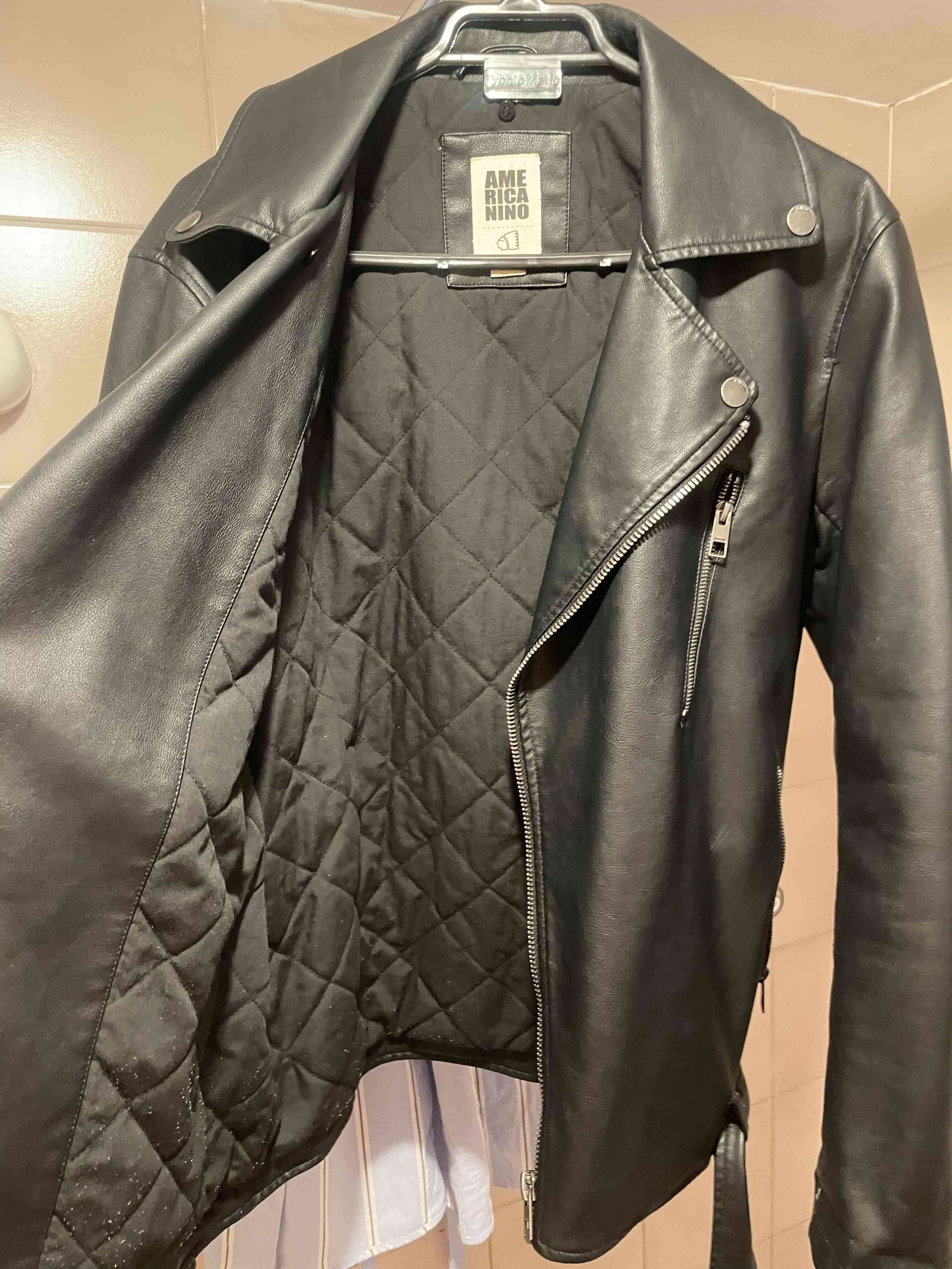 Chaqueta de eco cuero negro - 3