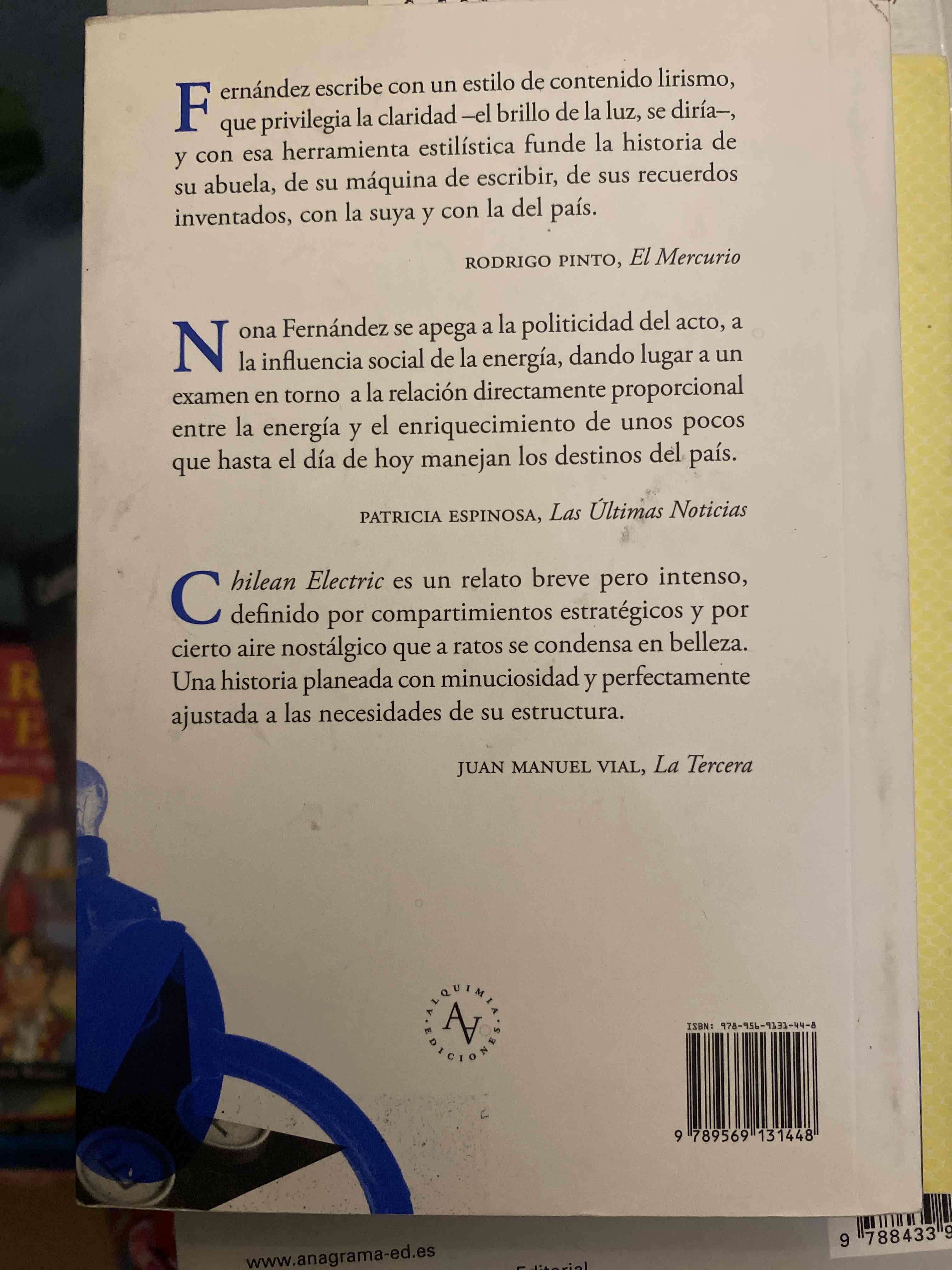 Libro 'Chilean Electric' Nona Fernández - miniatura 2