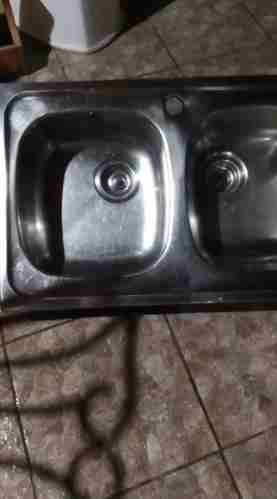 Lavaplatos de acero inoxidable para patio