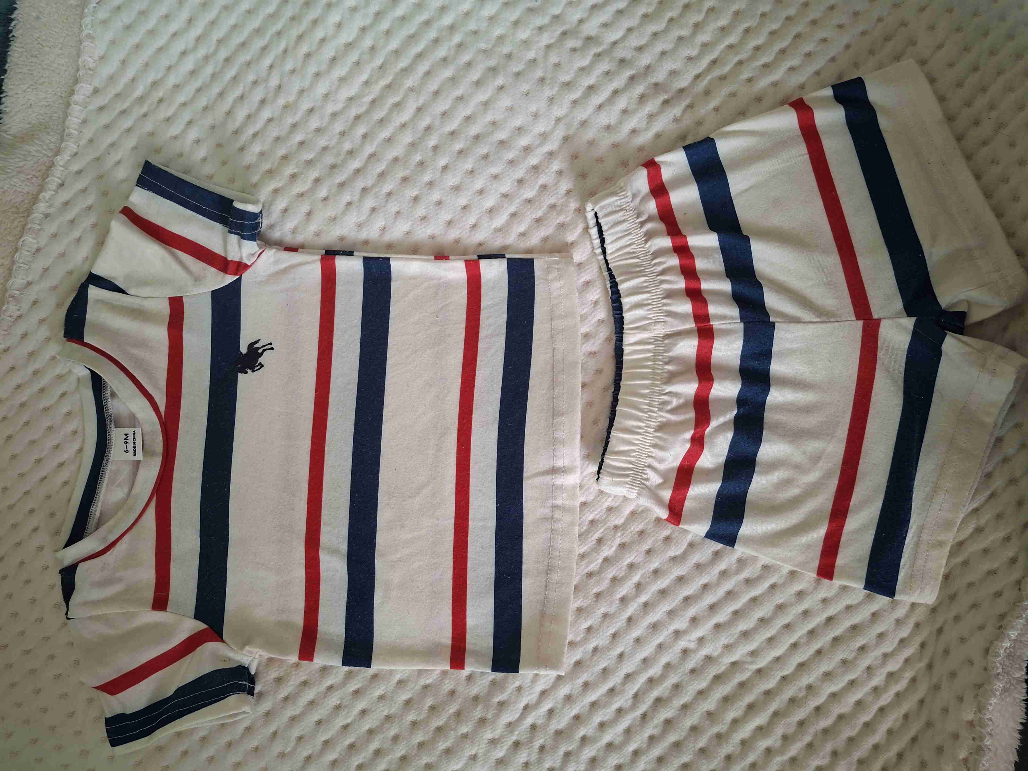 Conjunto bebé rayas 6-9 meses