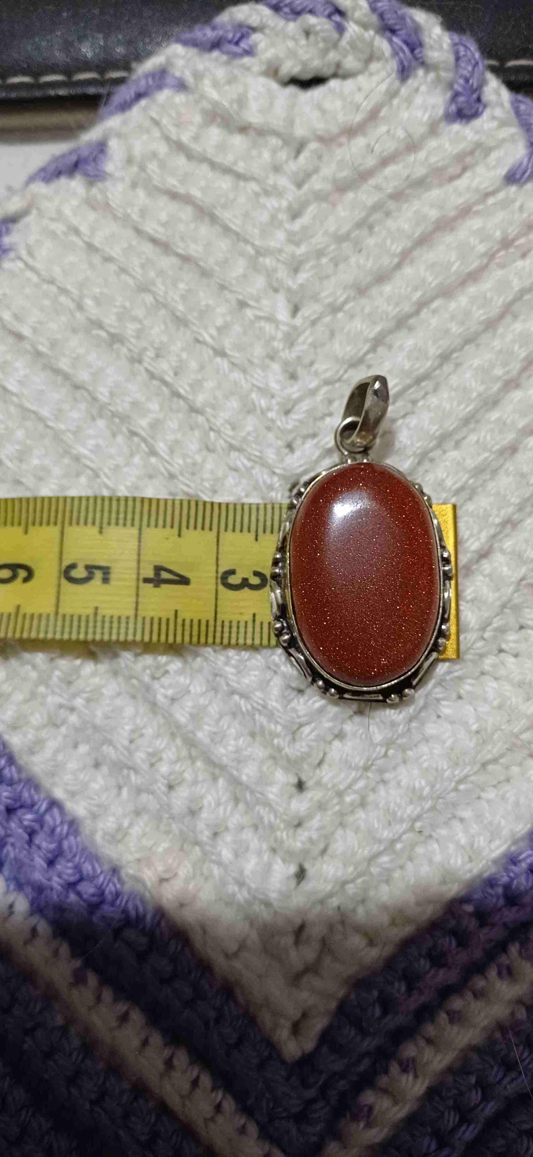 Colgante de piedra marrón - miniatura 4