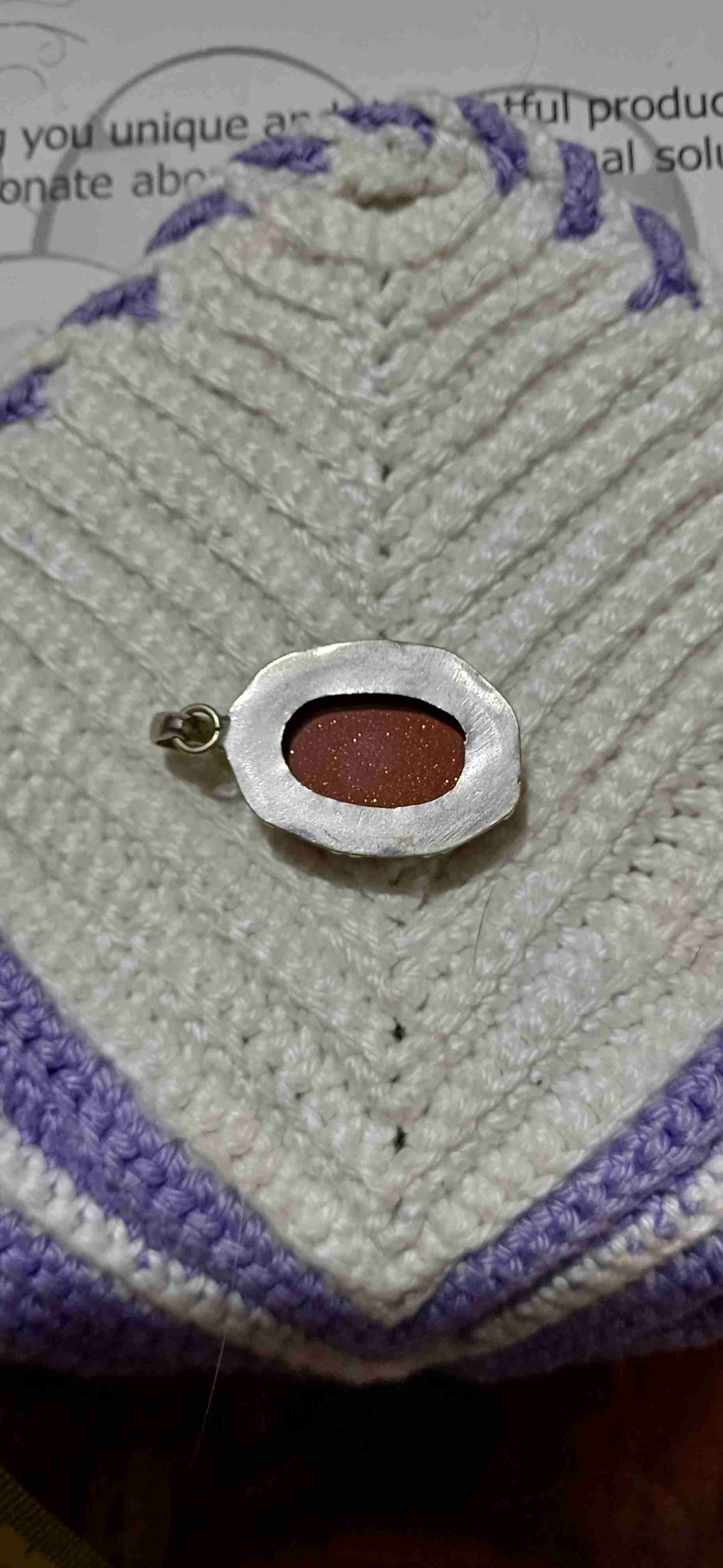 Colgante de piedra marrón - miniatura 6