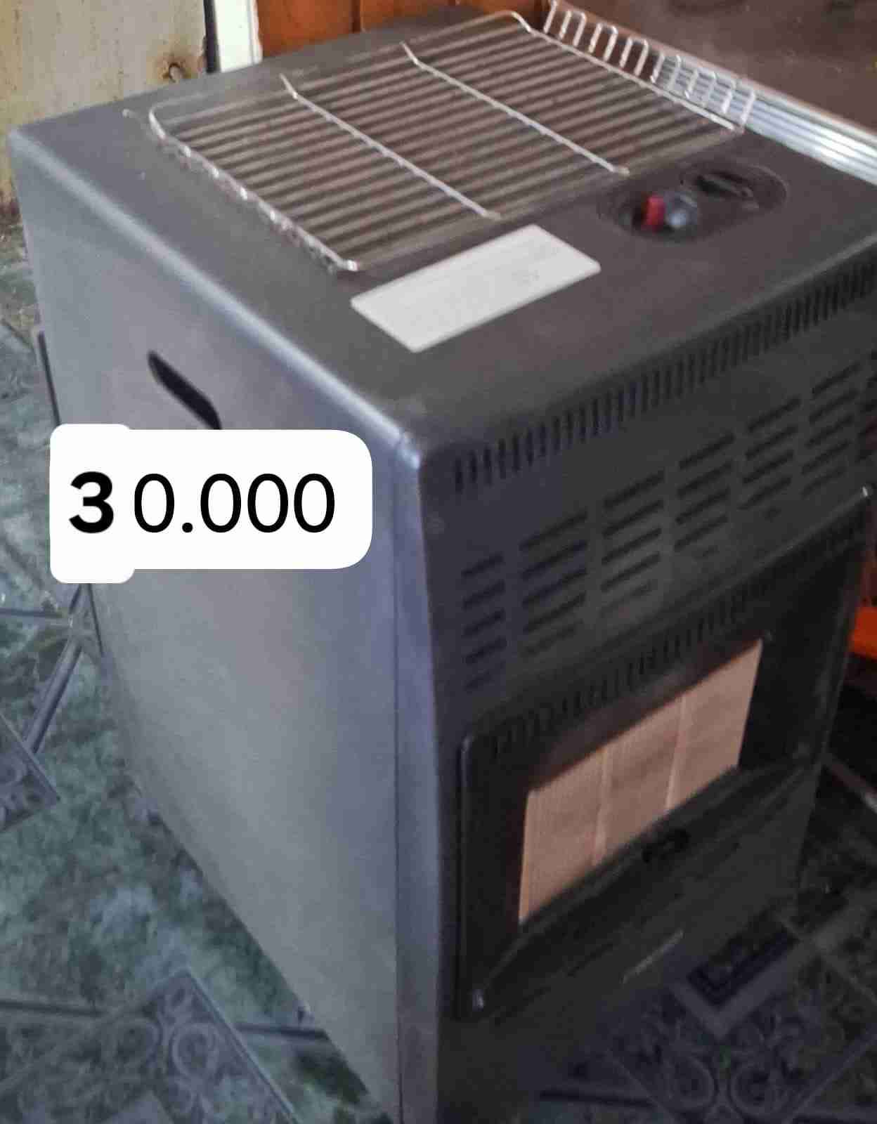 Estufa a gas con llama visible - 2