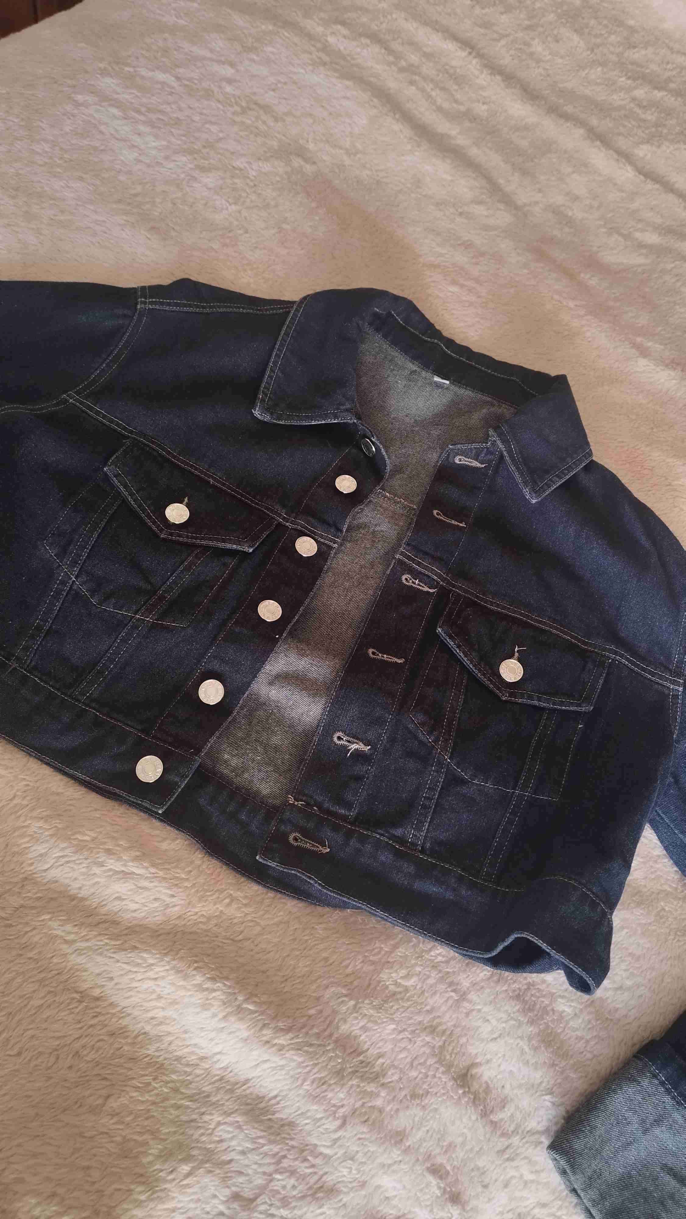 Chaqueta corta de mezclilla - 1