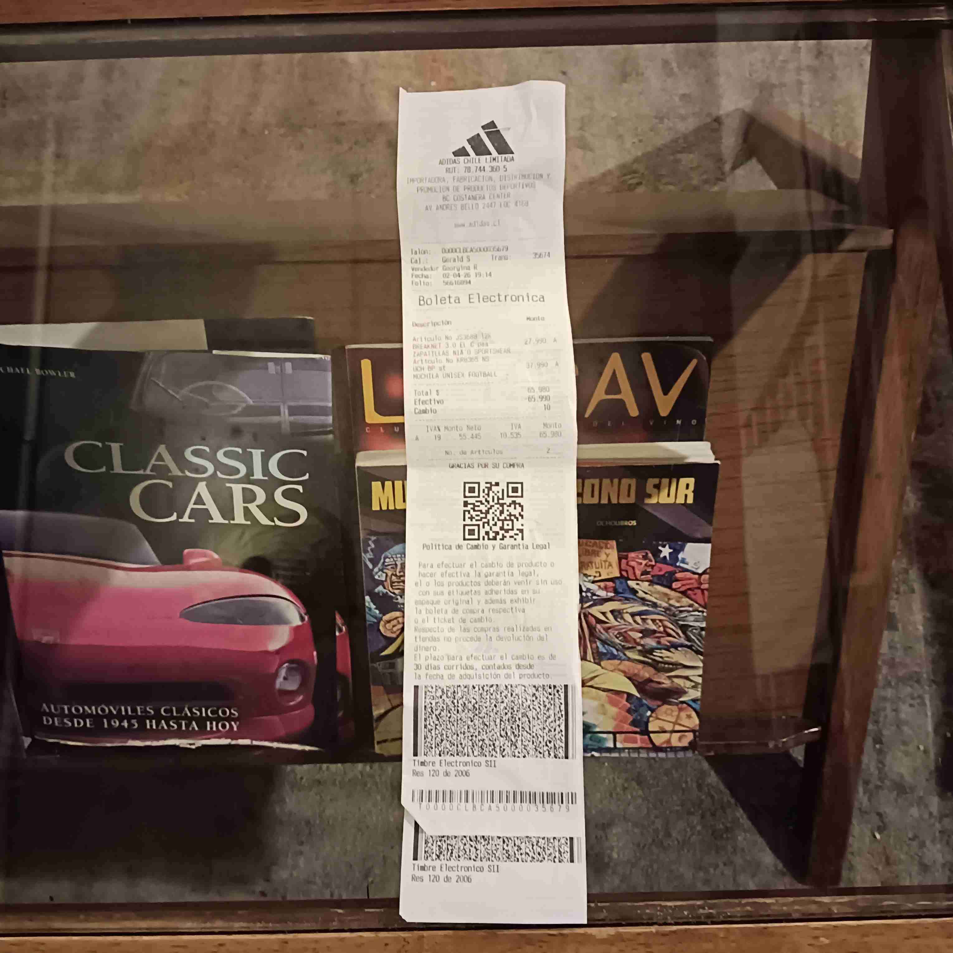 Mochila azul Adidas deportiva Universidad de Chile - 3