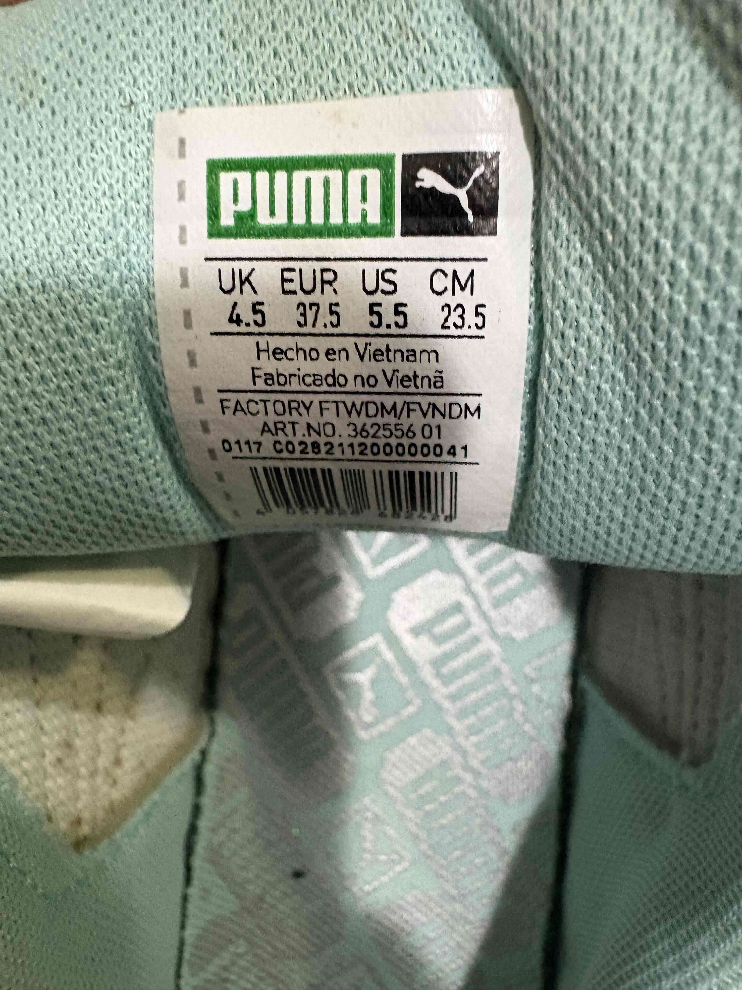 Zapatillas verde menta puma - miniatura 3