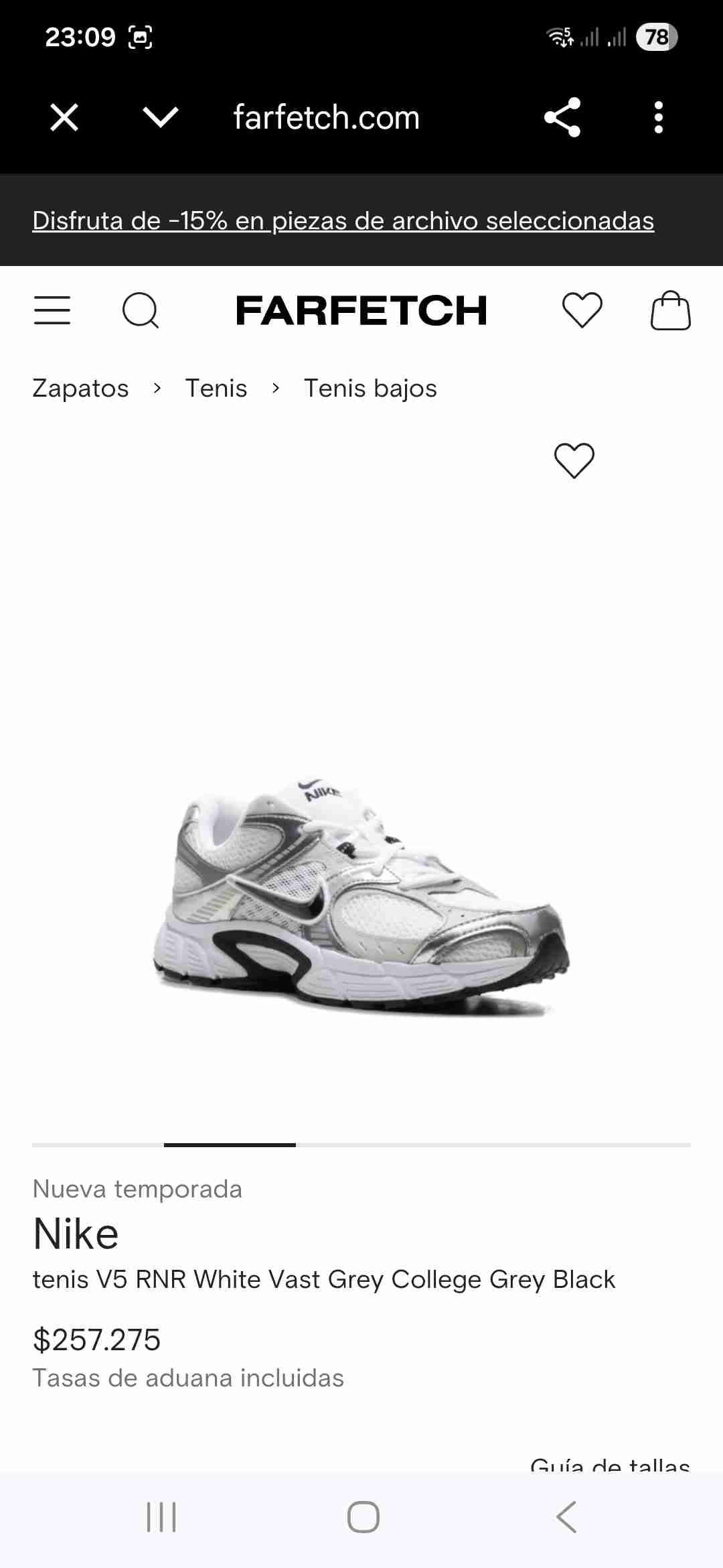 Zapatillas Nike V5 RNR Hombre - miniatura 7