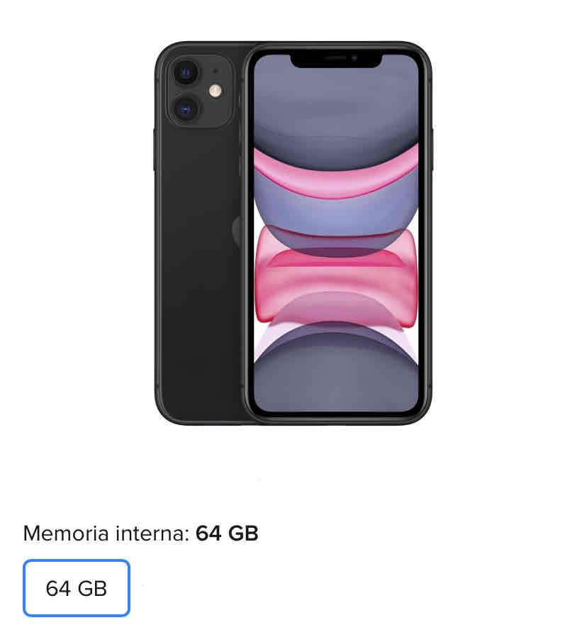 iPhone 11 negro 64 GB - 1
