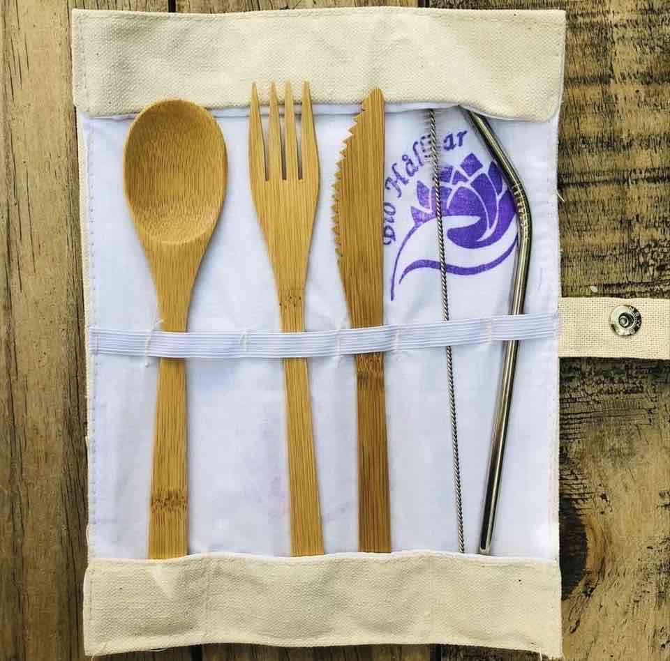 Set de utensilios de bambú - miniatura 6