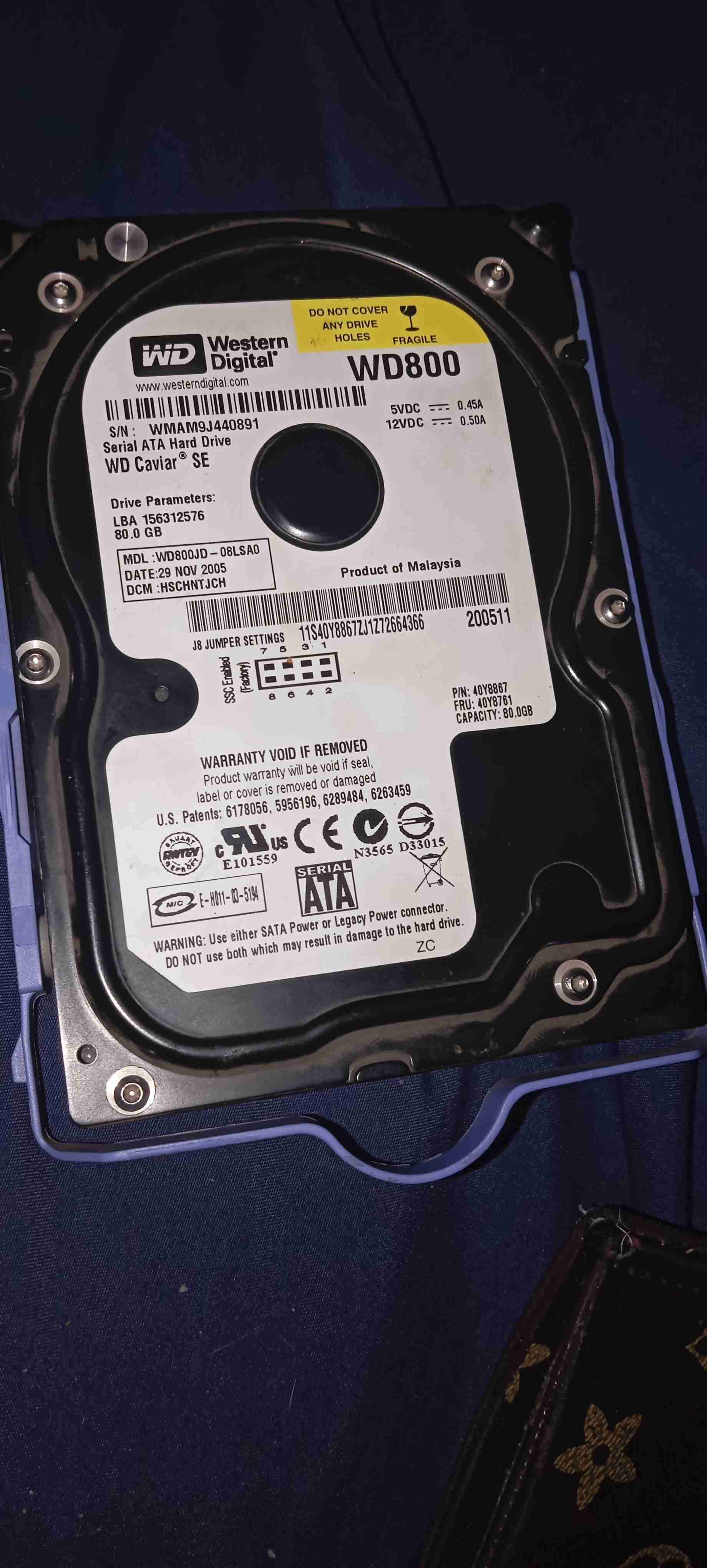 Disco Duro Western Digital WD800JD 80GB SATA - miniatura 2