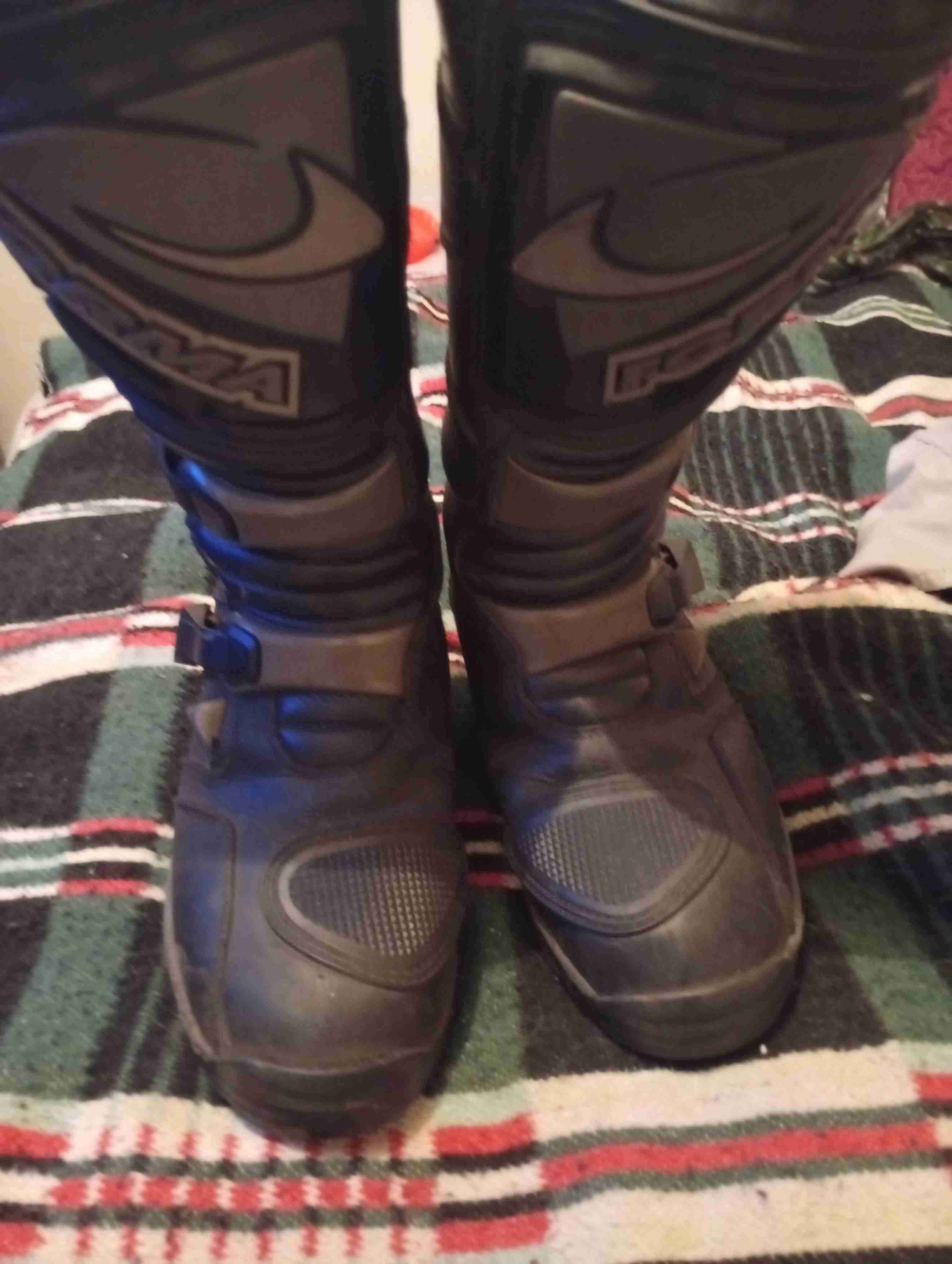 Botas moto negras usadas - 1